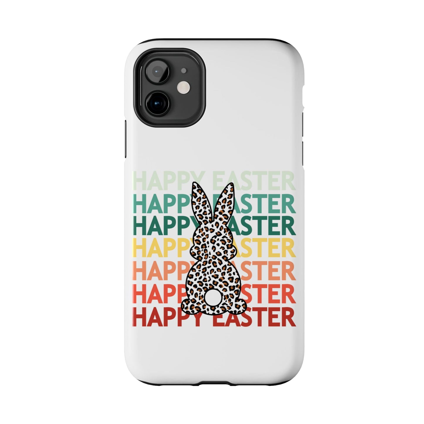 Happy Easter leopard print Spring Phone Case iPhone compatible