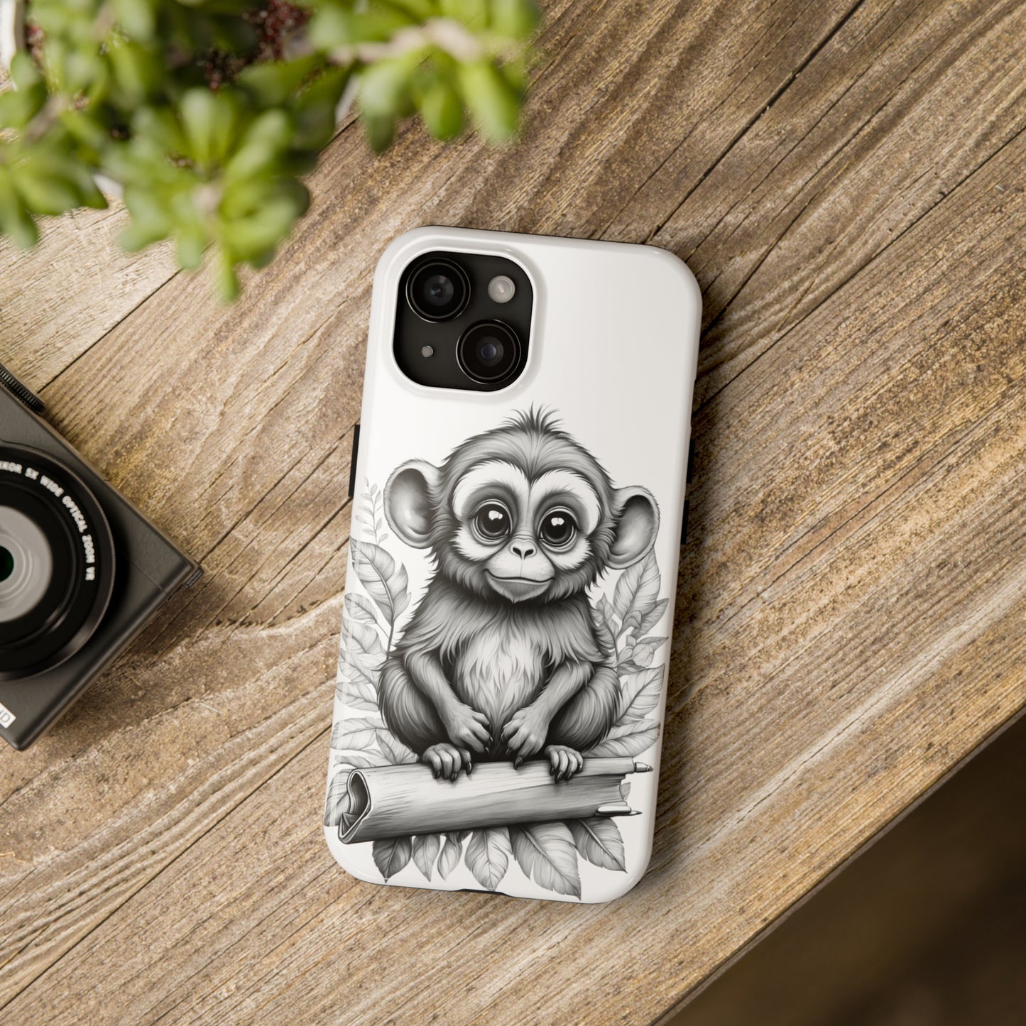 Monkey sketch art phone case iPhone accessories