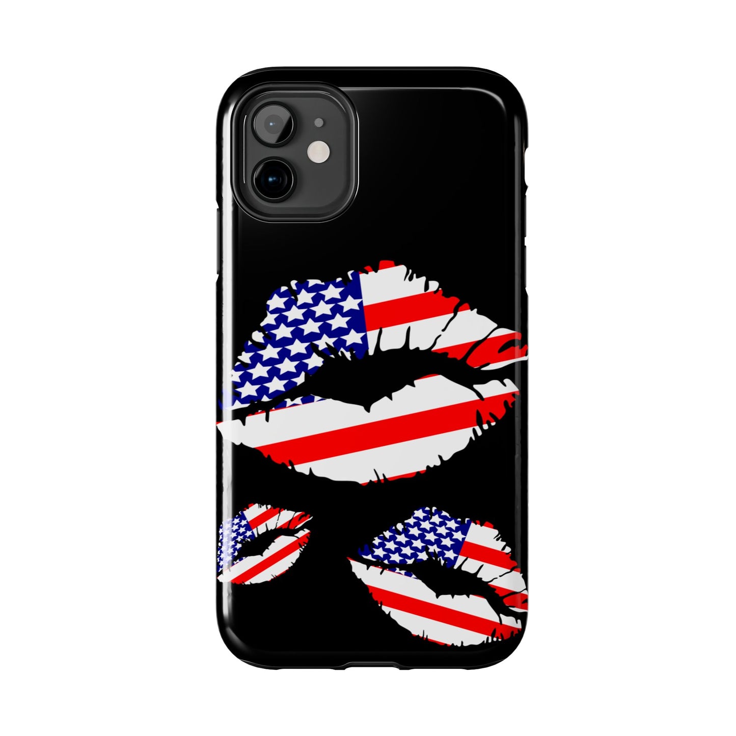 American lips custom phone case-iPhone compatible models 11-16