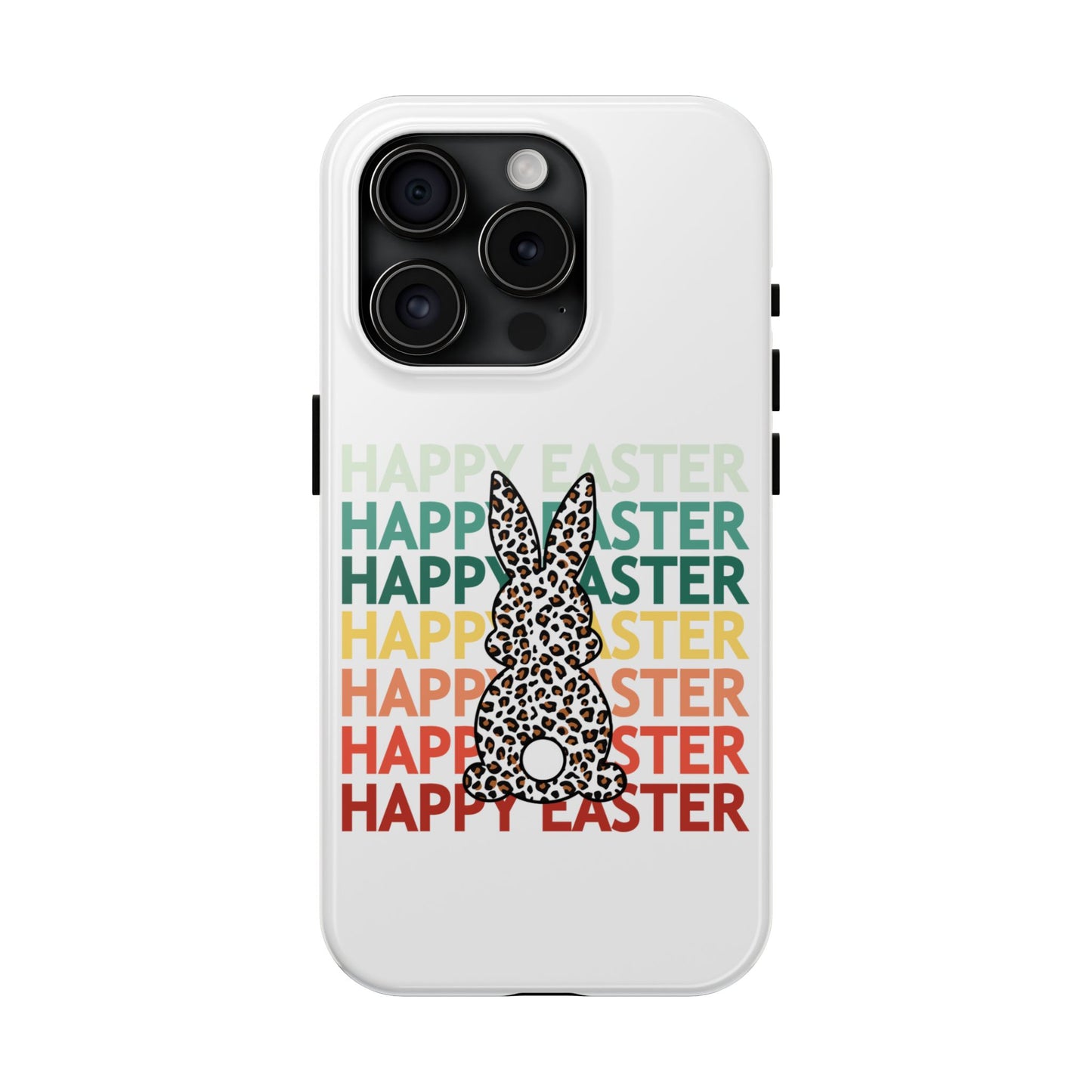 Happy Easter leopard print Spring Phone Case iPhone compatible