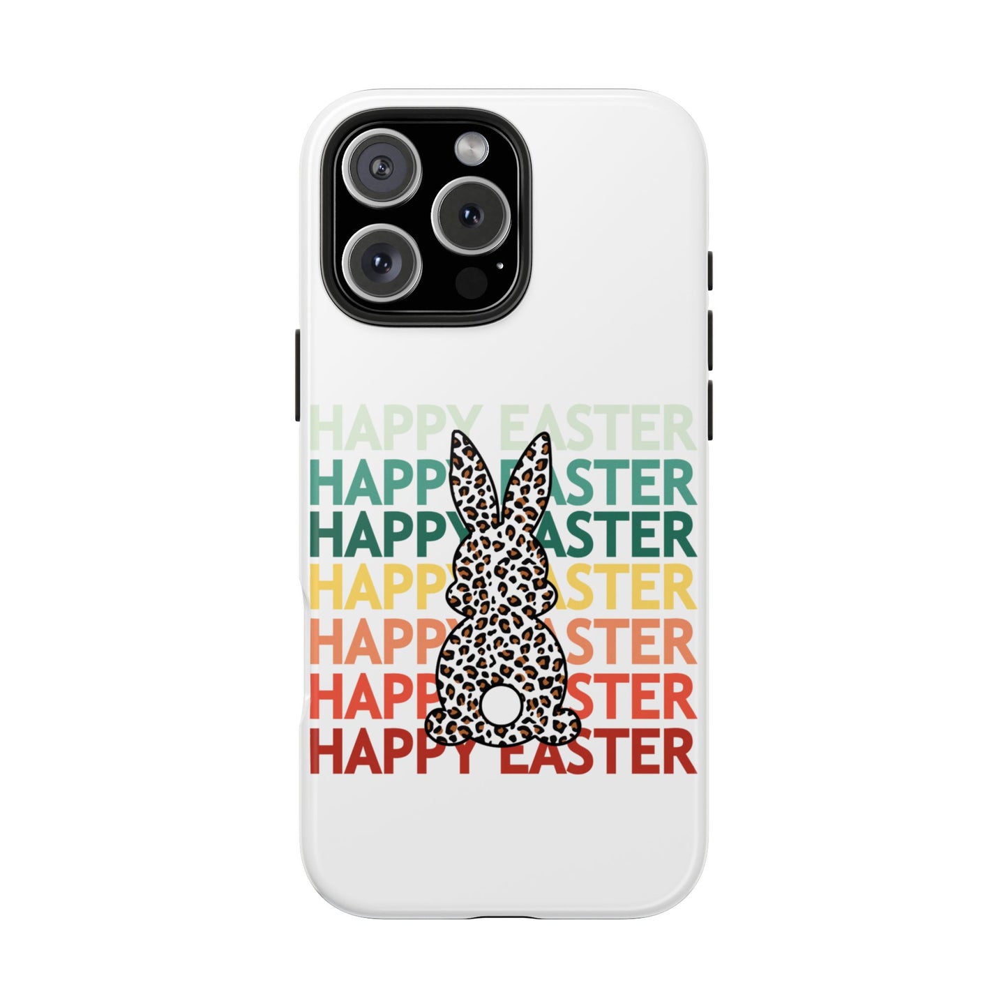 Happy Easter leopard print Spring Phone Case iPhone compatible