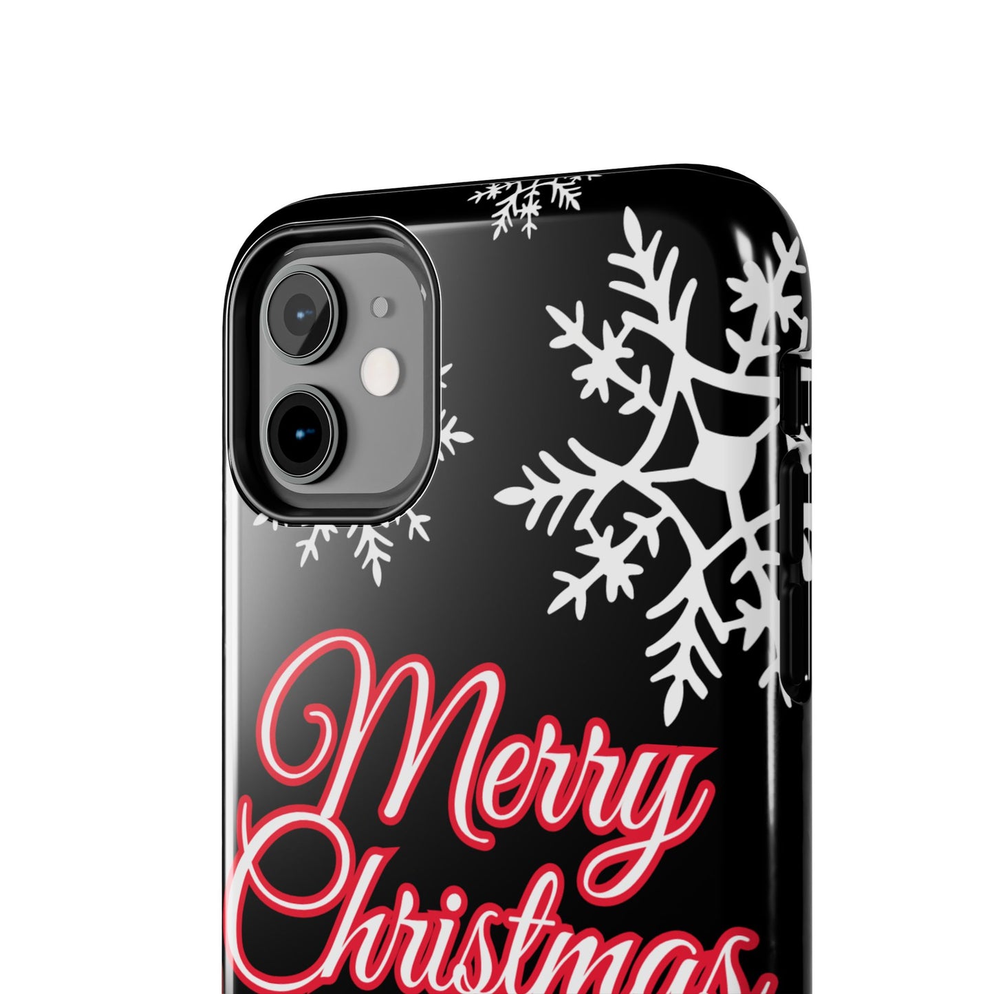 Merry Christmas iPhone case. Compatible with iPhone models 11-16 including all mini, plus, pro & pro max. Custom phone case for smartphones. design for Girls, Woman