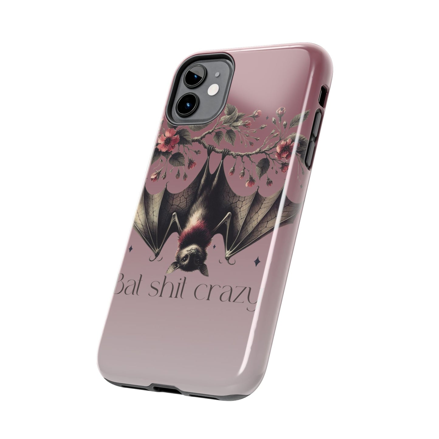 Bat shit crazy Halloween themed iPhone case Models 11-15