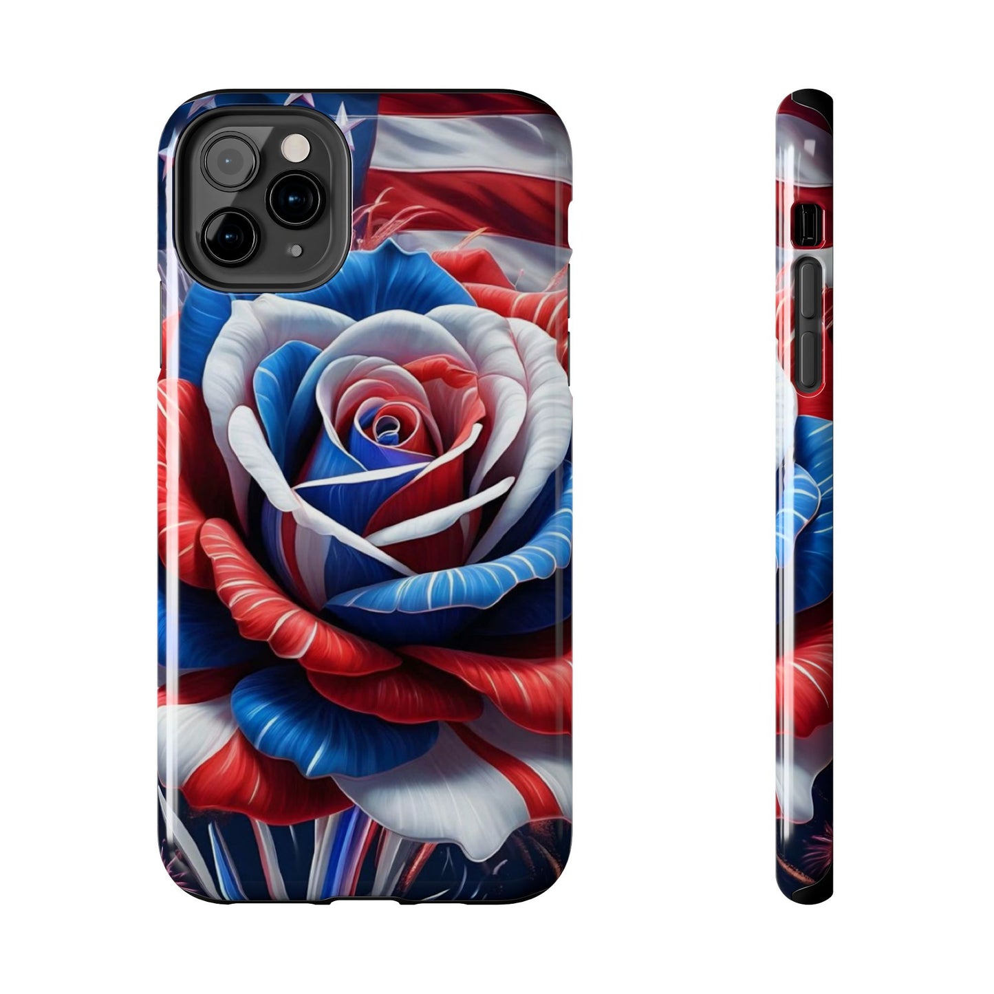 Freedom Rose patriotic Phone Case iPhone compatible models 11-16