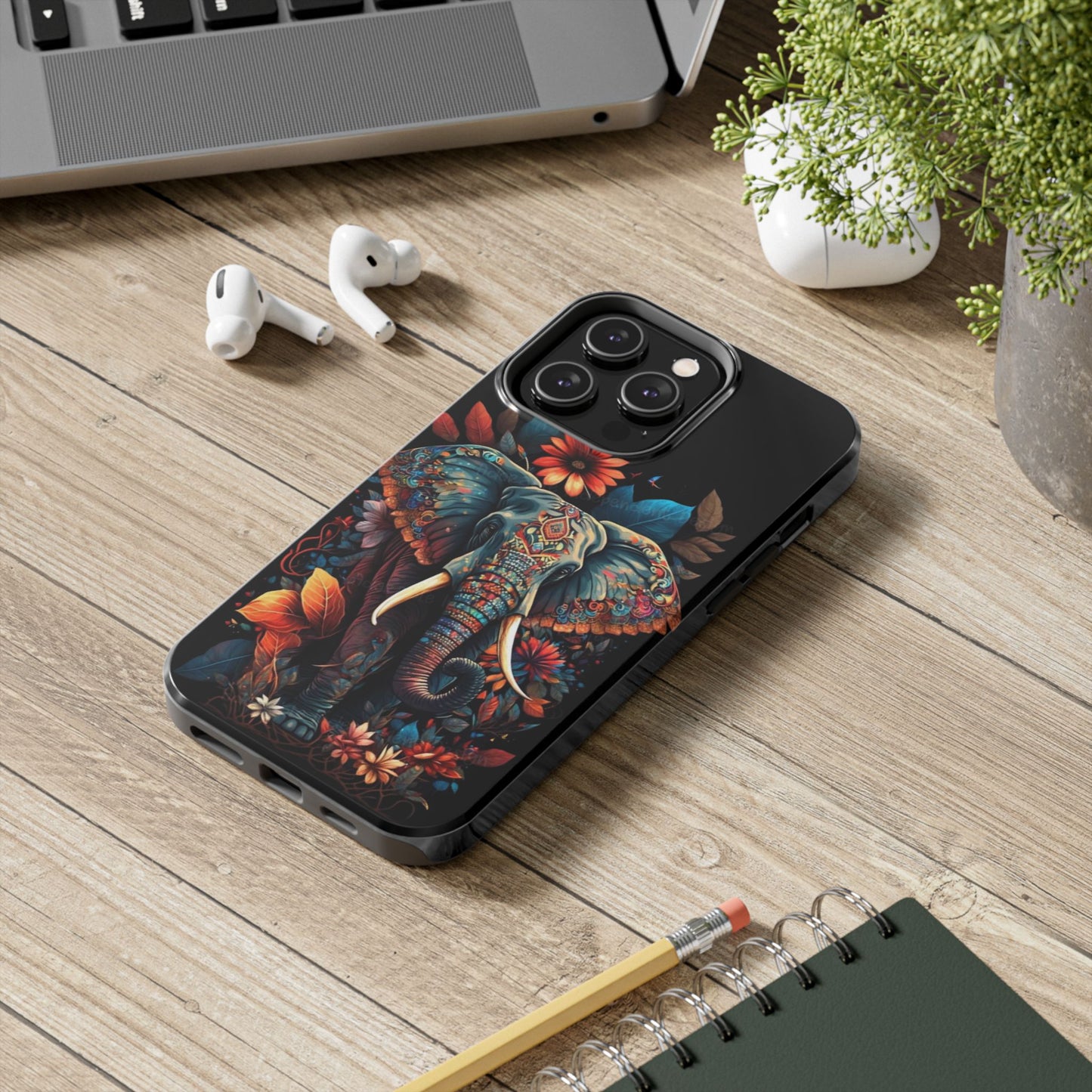 Autumn Elephant Bliss unique phone case- iPhone compatible