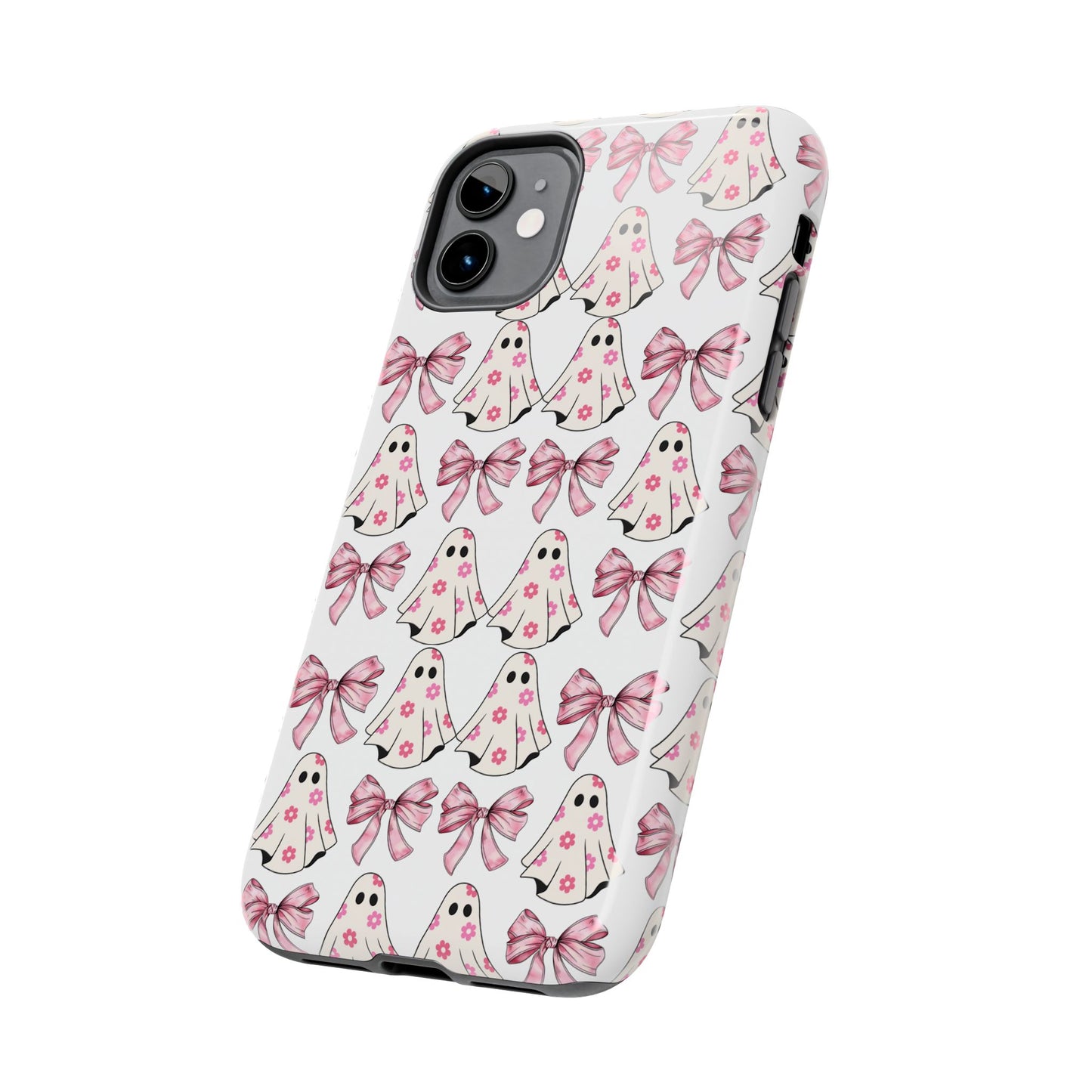 Ghostly Pink Halloween themed iPhone case Models 11-15