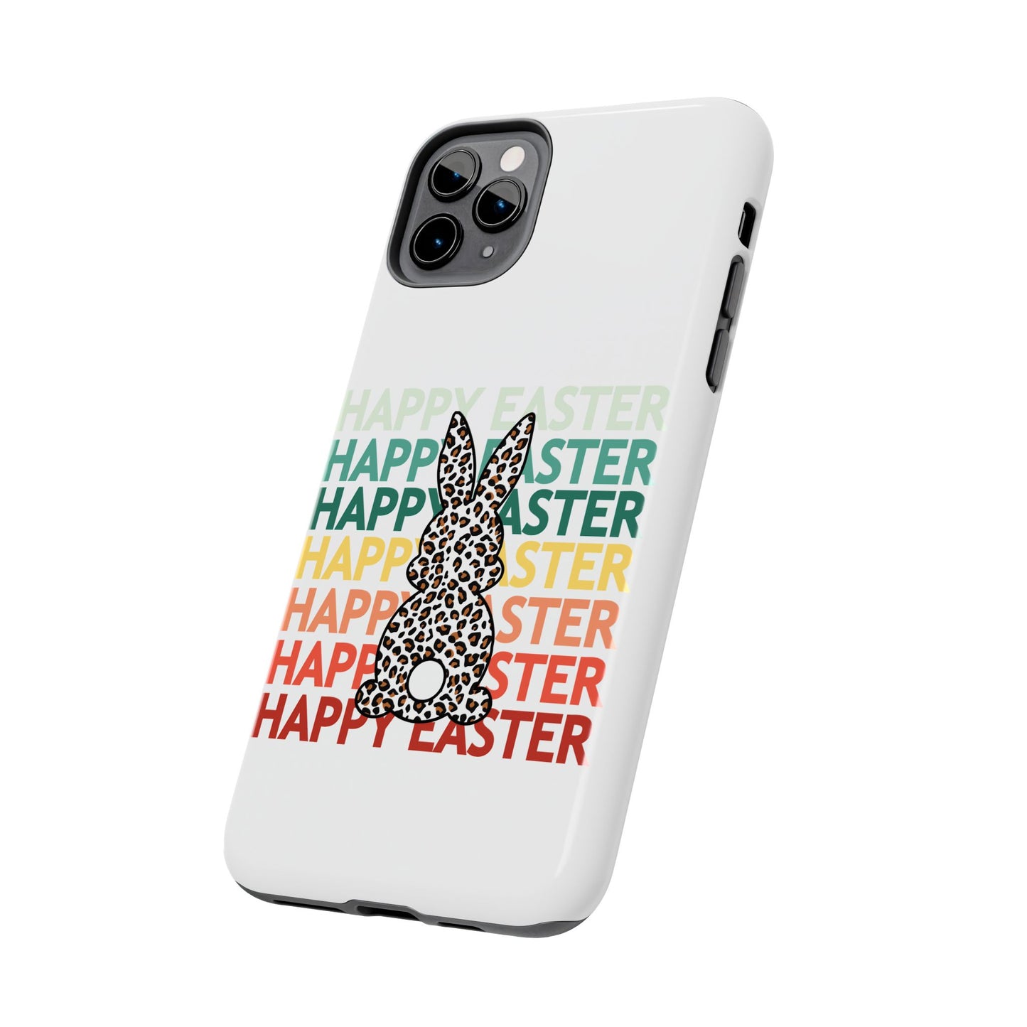 Happy Easter leopard print Spring Phone Case iPhone compatible