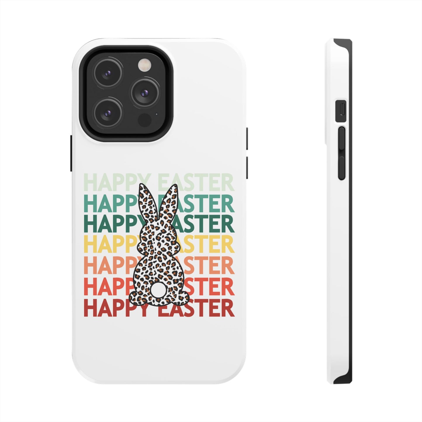 Happy Easter leopard print Spring Phone Case iPhone compatible