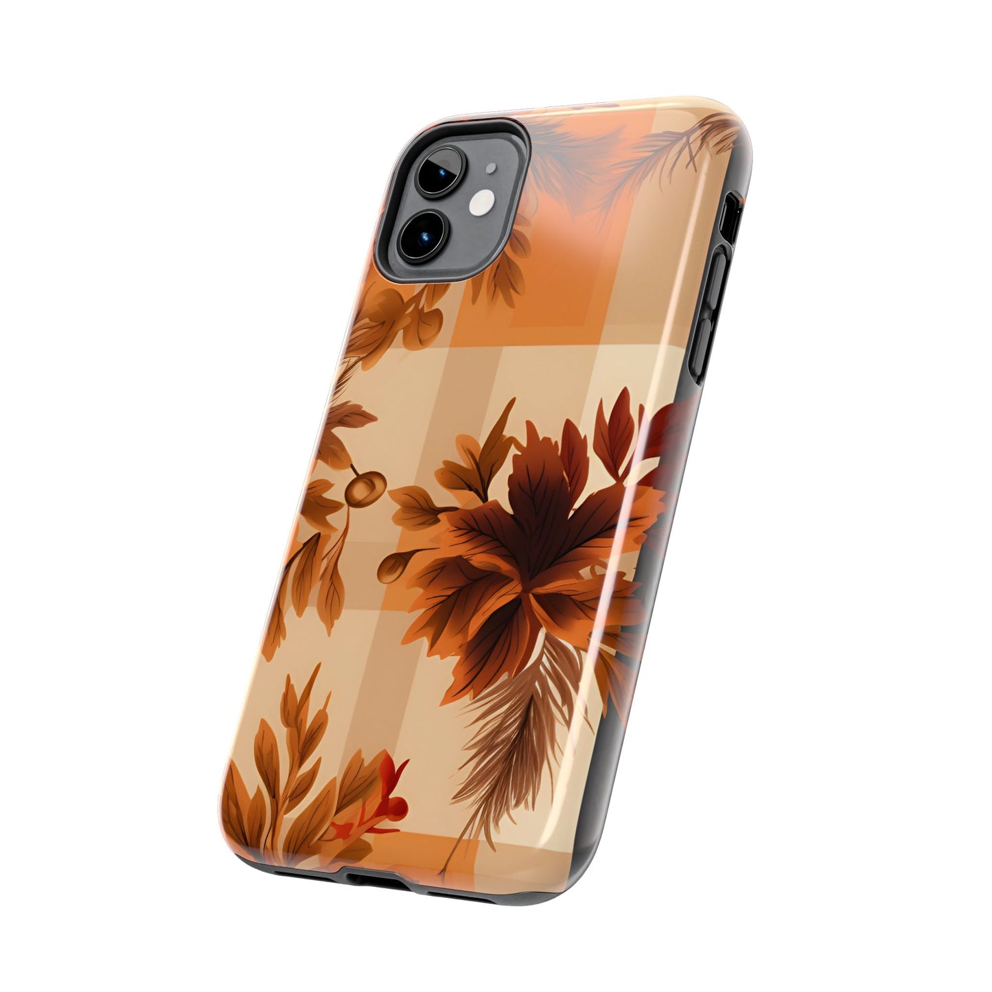 Fall pattern iPhone 16 Case, Fall iPhone Cover, Festive Holiday Accessory, Cute fall Phone Protector, seasonal Tech