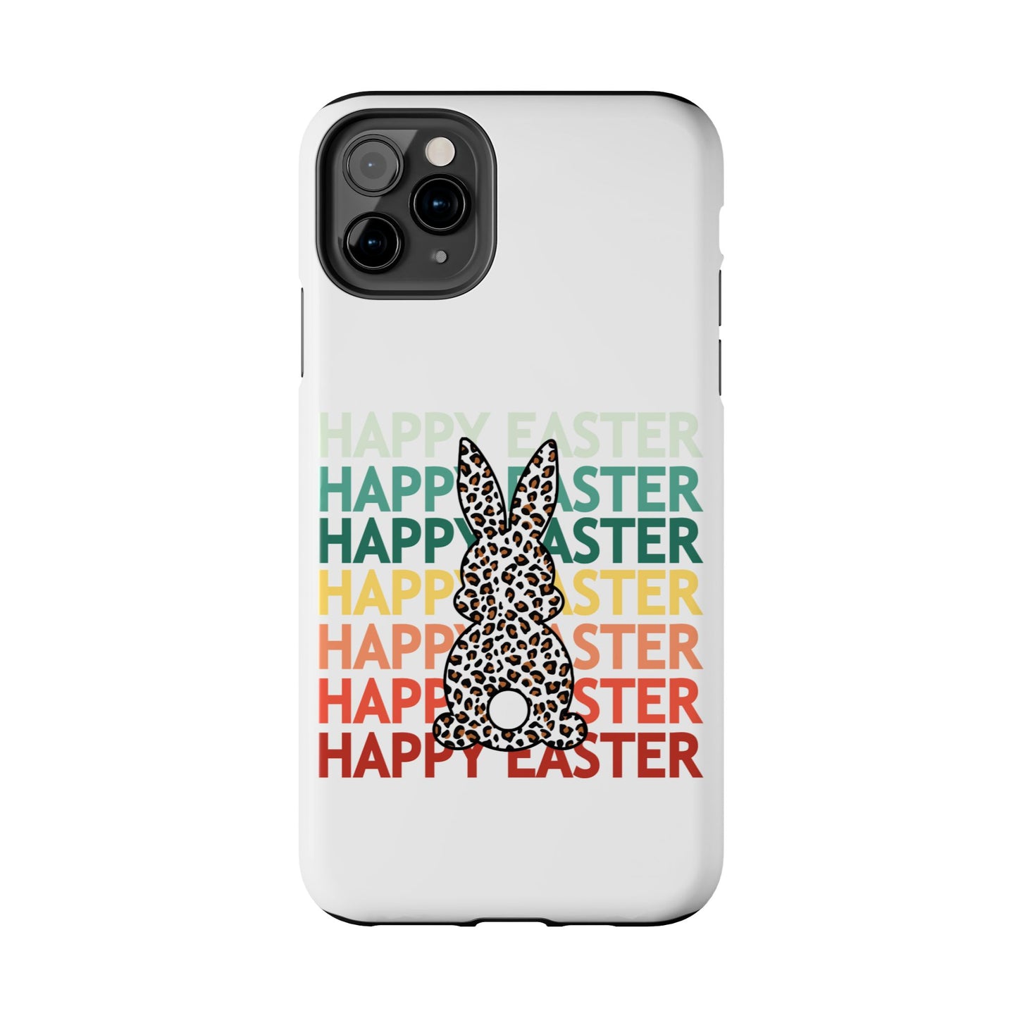 Happy Easter leopard print Spring Phone Case iPhone compatible