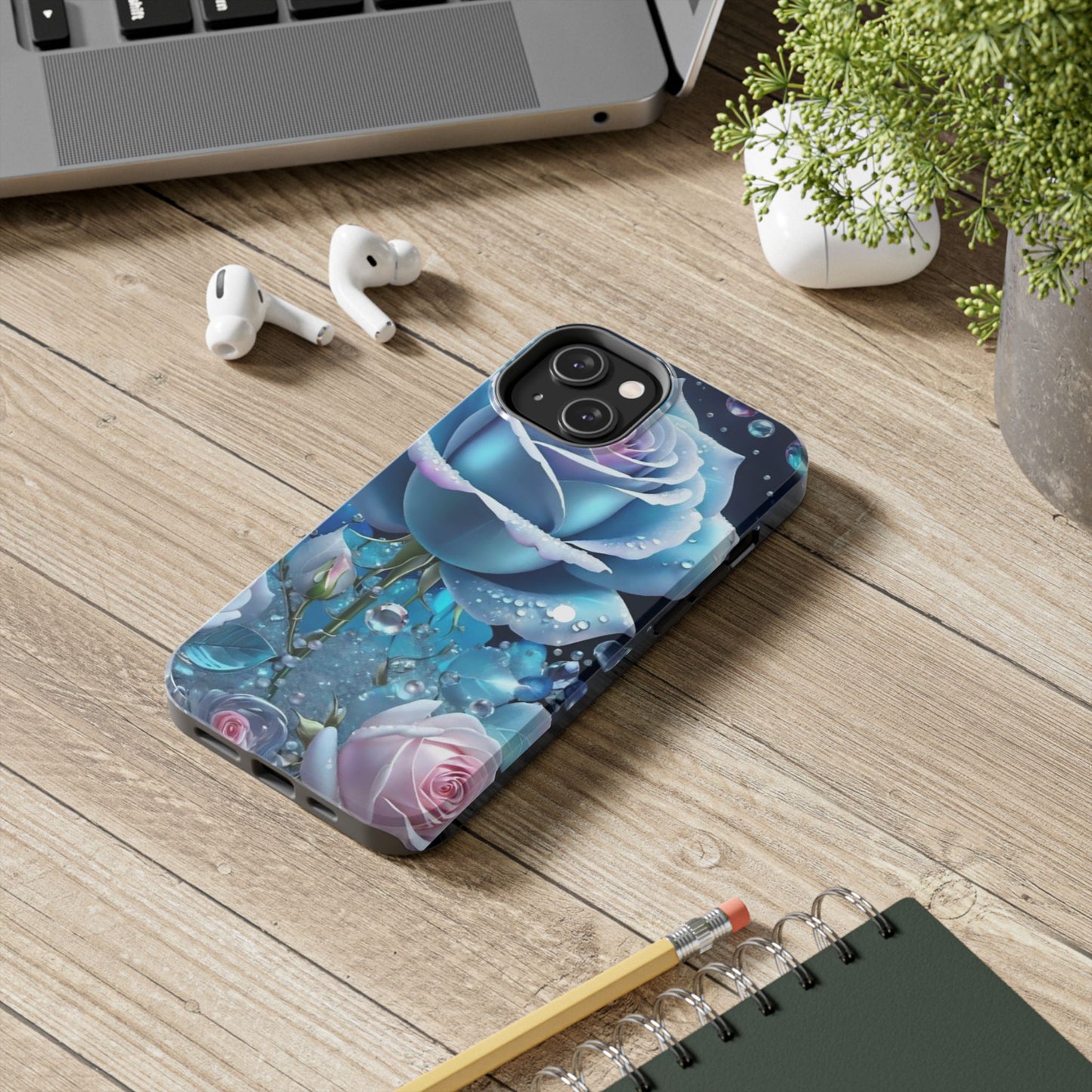 Rose drop, floral iPhone Cover, flower Accessory, Cute Phone Protector, seasonal Tech