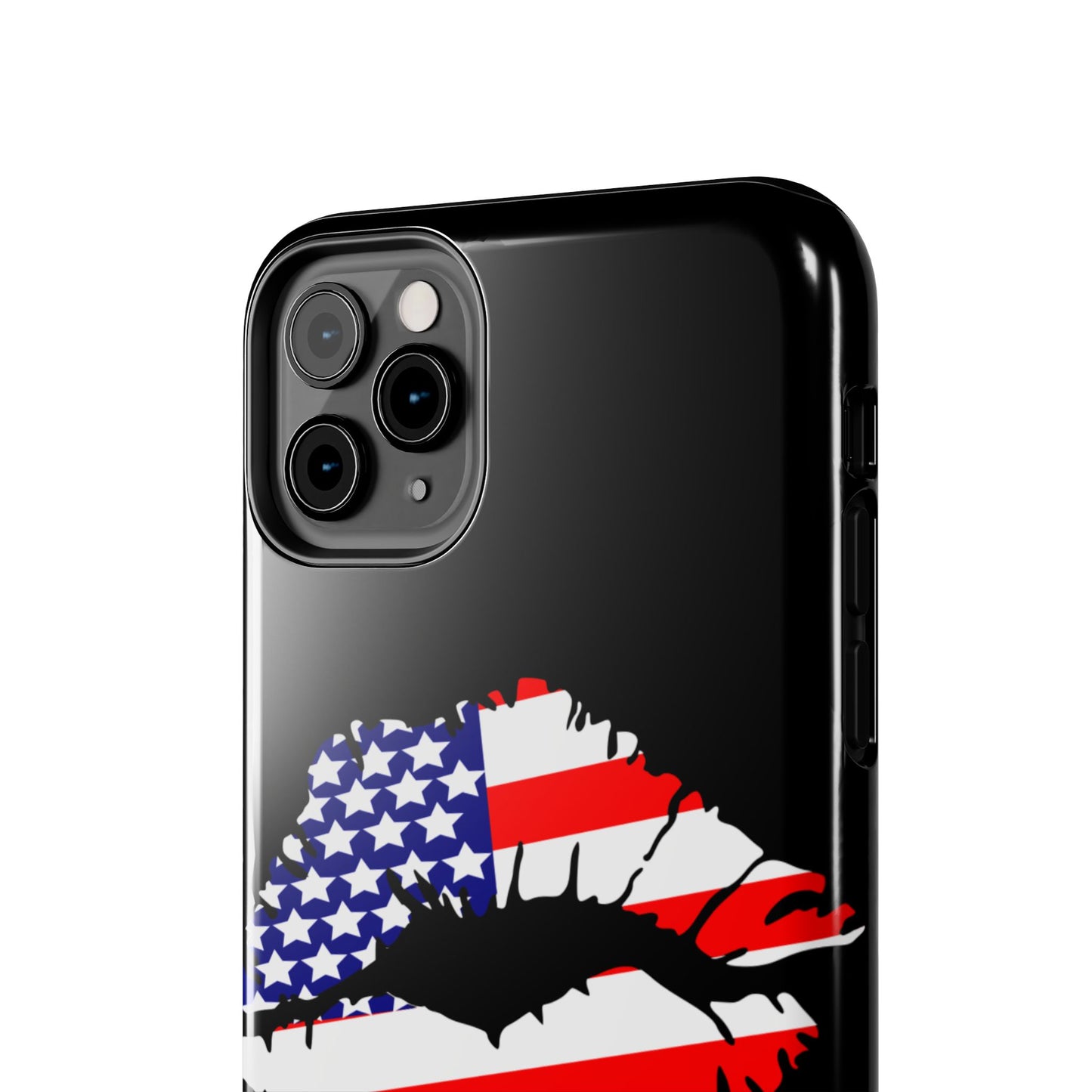 American lips custom phone case-iPhone compatible models 11-16