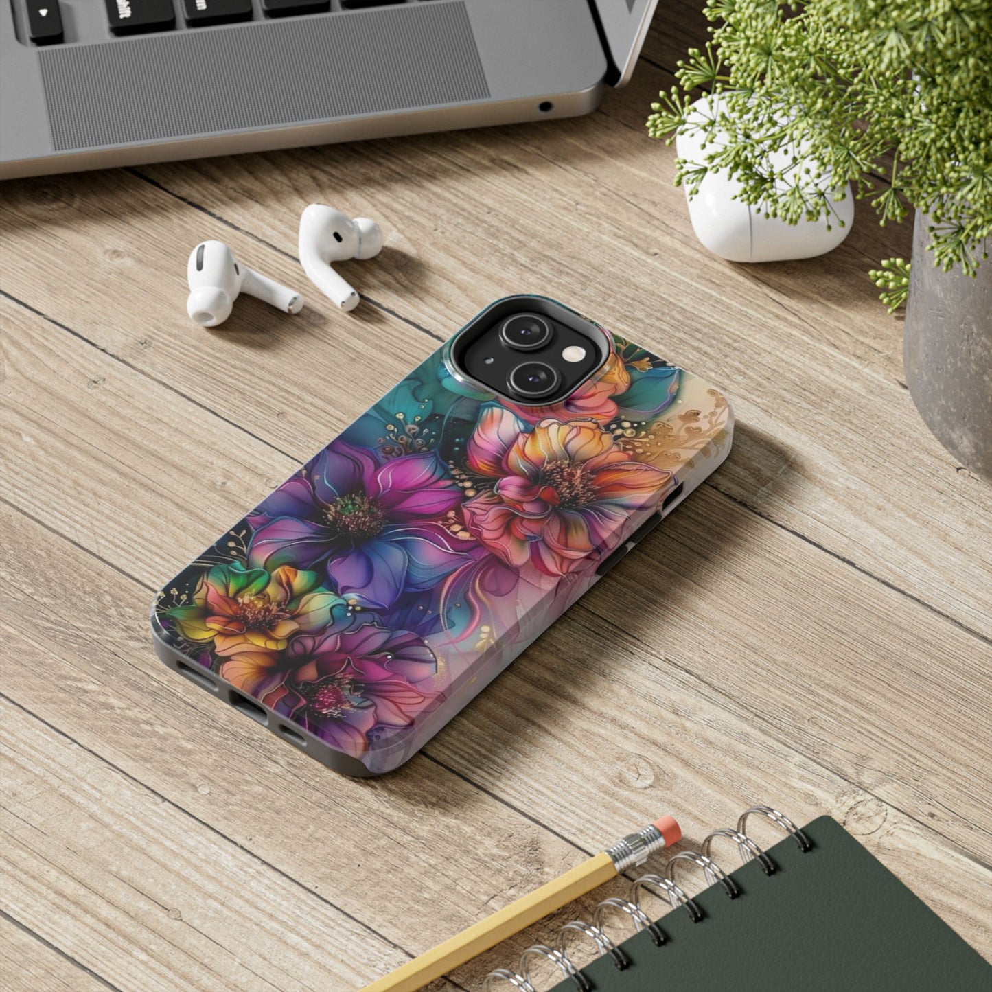 Watercolor Blooms iPhone Case
