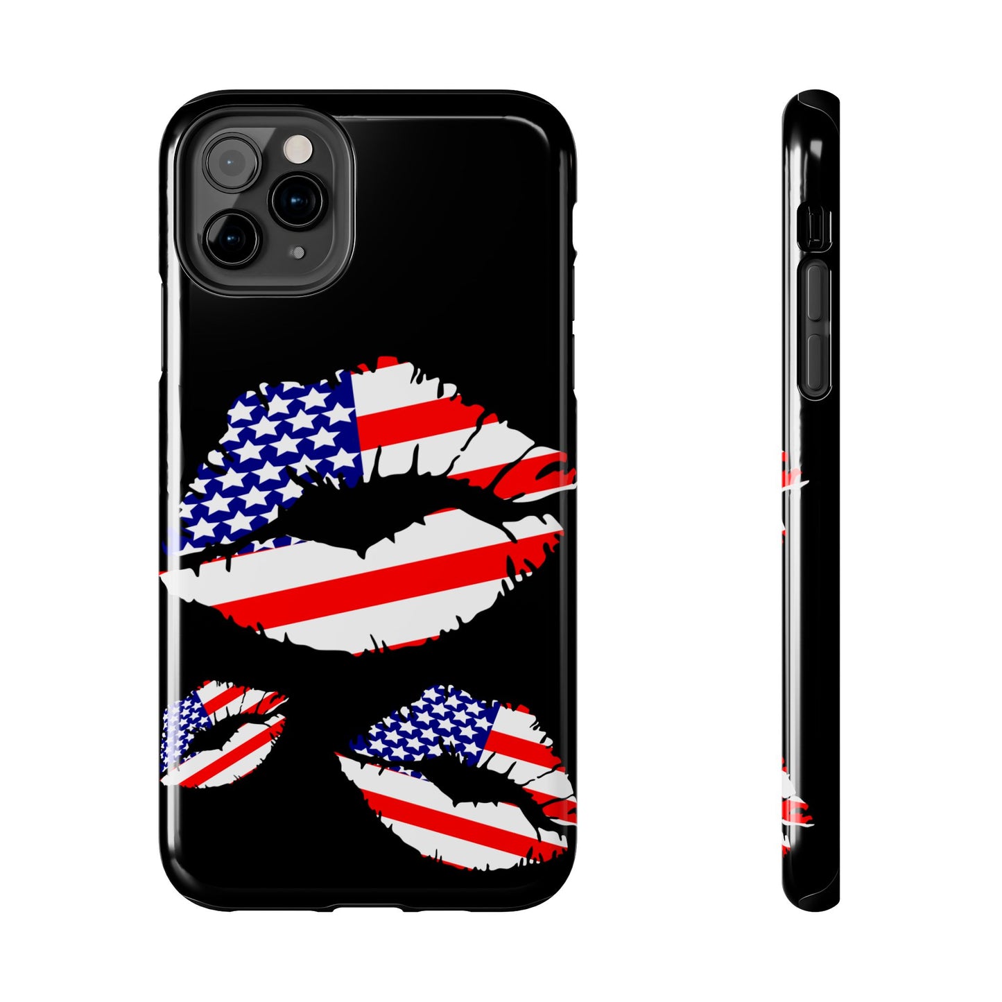 American lips custom phone case-iPhone compatible models 11-16