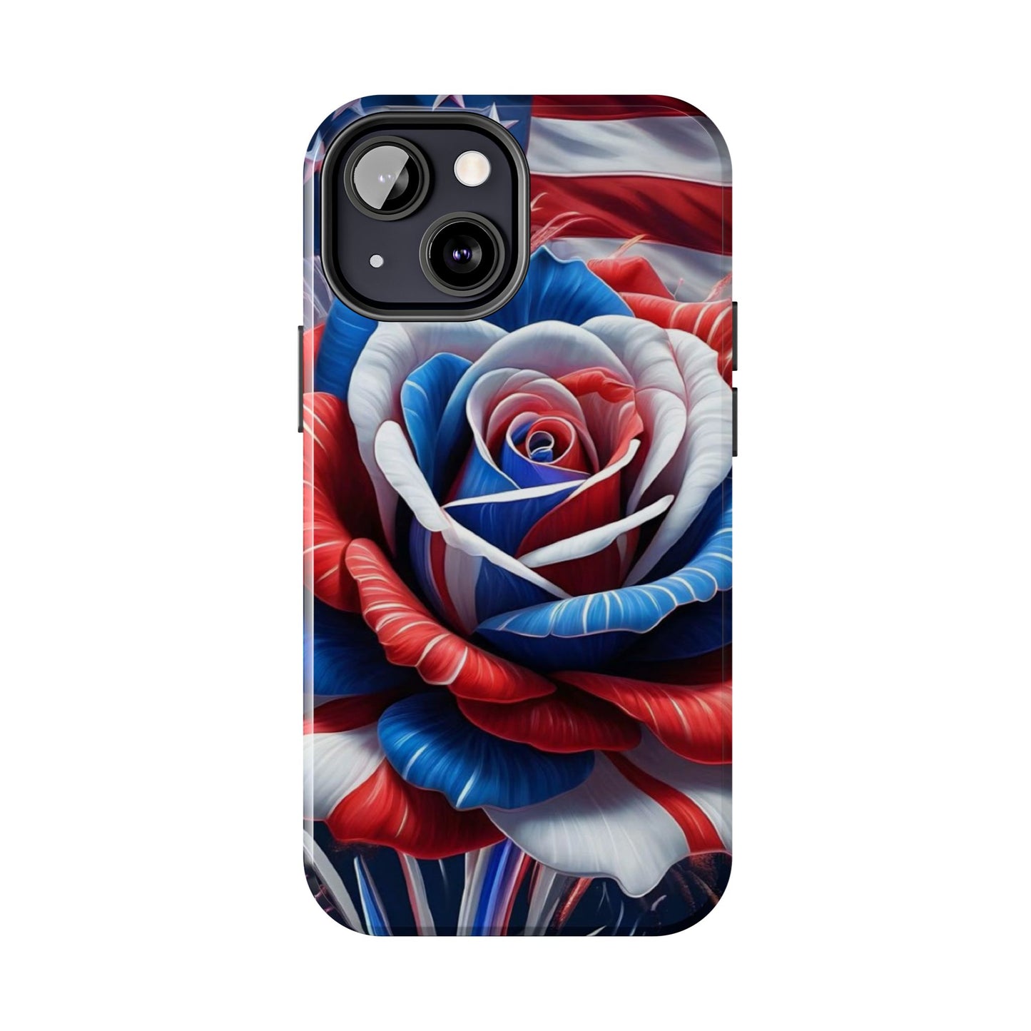 Freedom Rose patriotic Phone Case iPhone compatible models 11-16