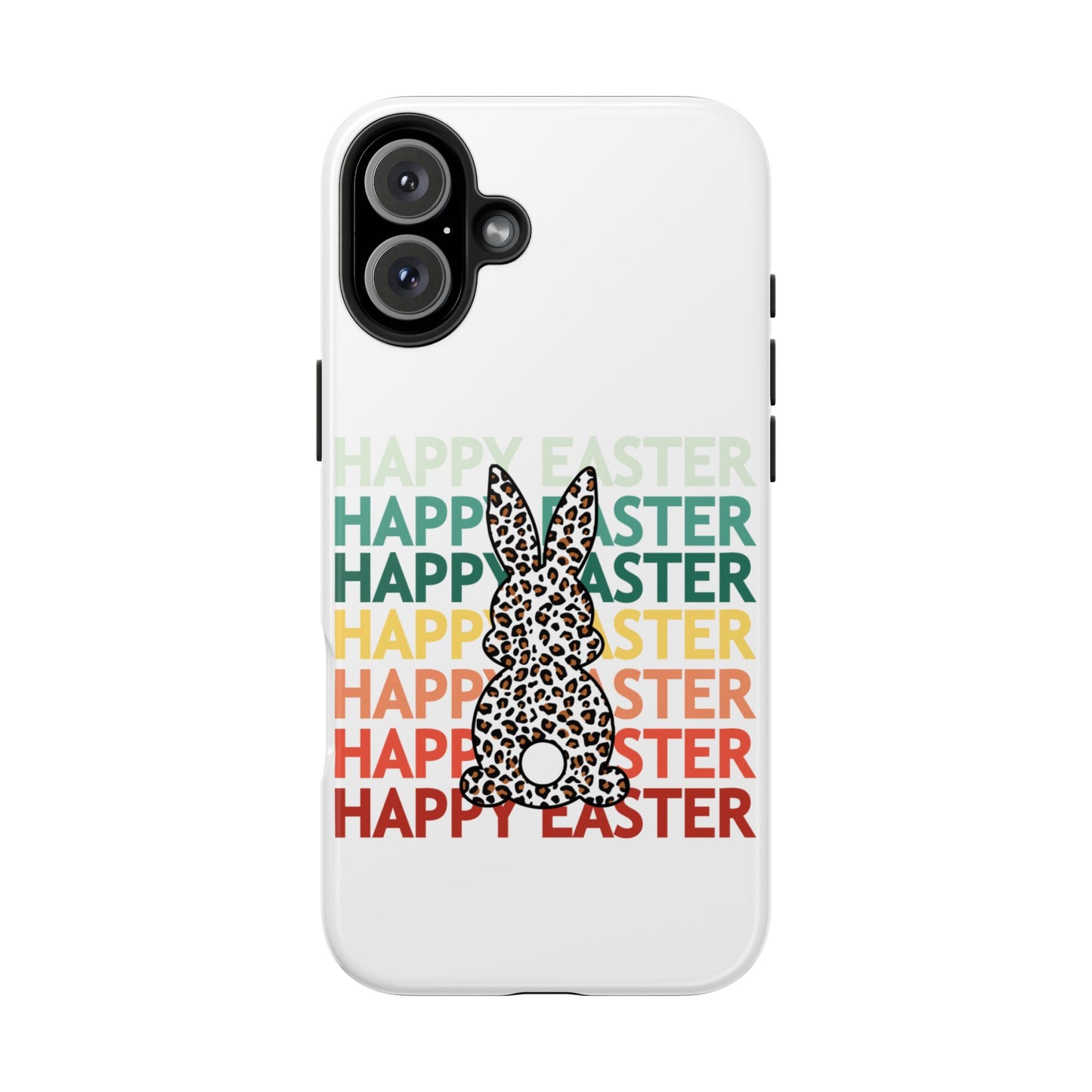 Happy Easter leopard print Spring Phone Case iPhone compatible