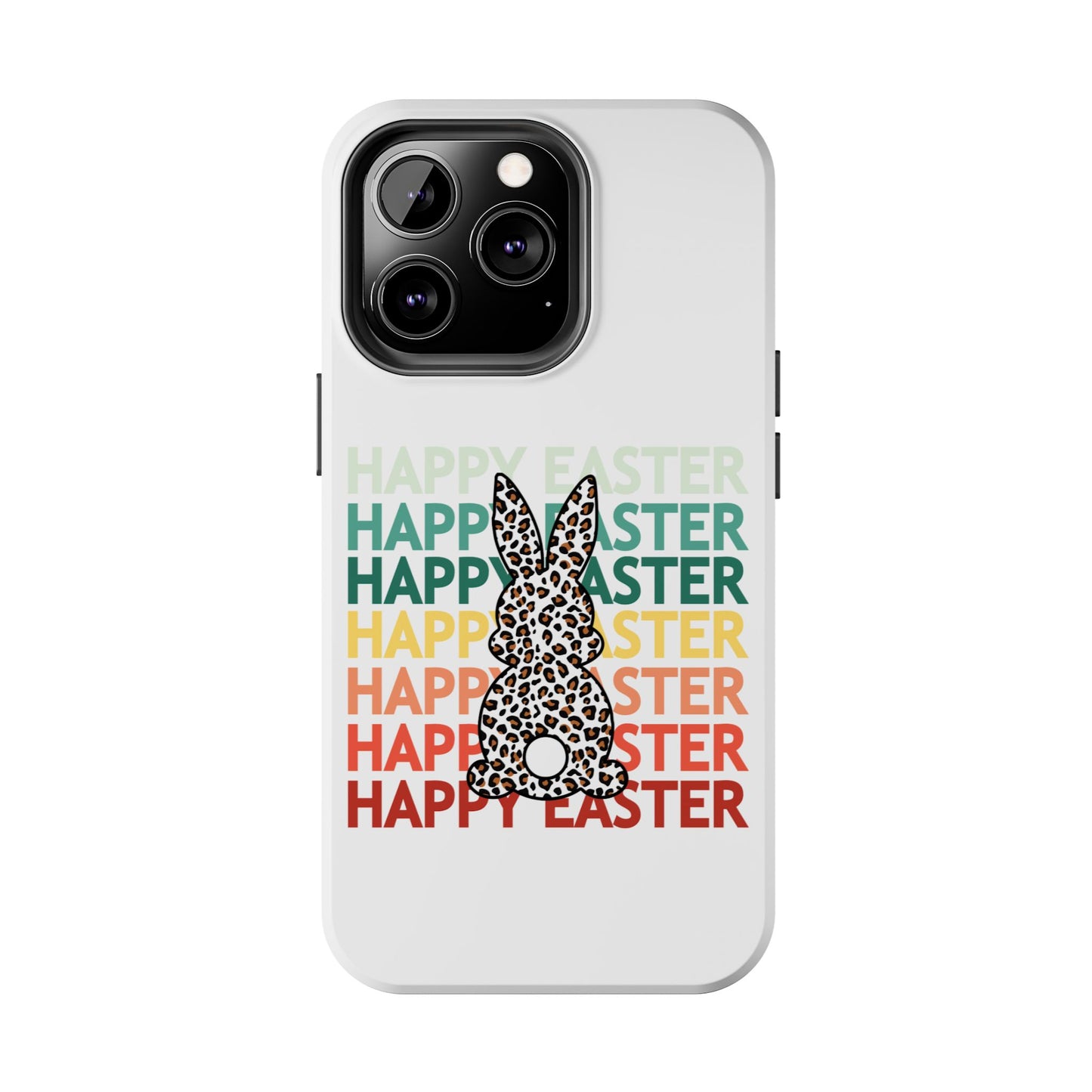 Happy Easter leopard print Spring Phone Case iPhone compatible