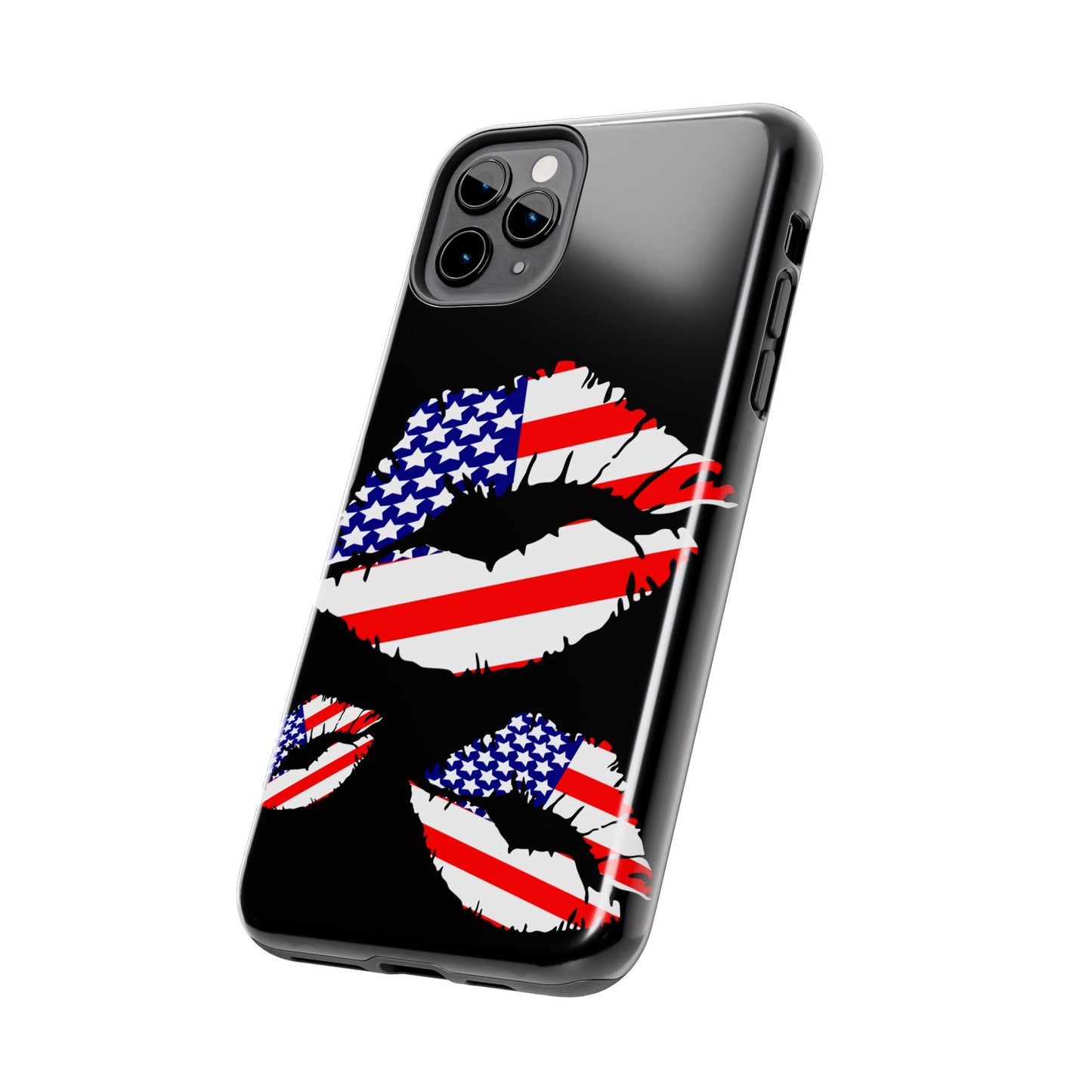 American lips custom phone case-iPhone compatible models 11-16