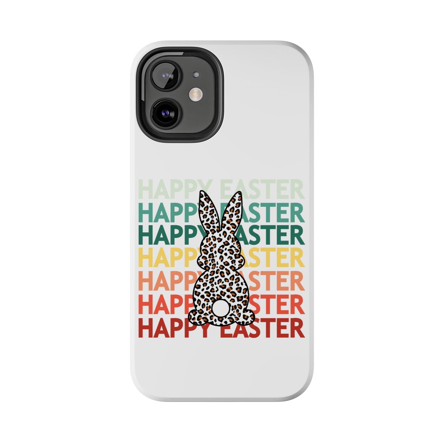 Happy Easter leopard print Spring Phone Case iPhone compatible