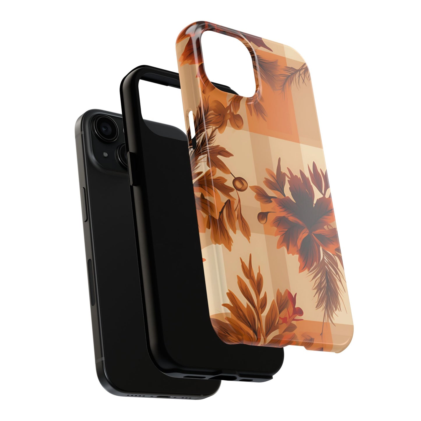 Fall pattern iPhone 16 Case, Fall iPhone Cover, Festive Holiday Accessory, Cute fall Phone Protector, seasonal Tech