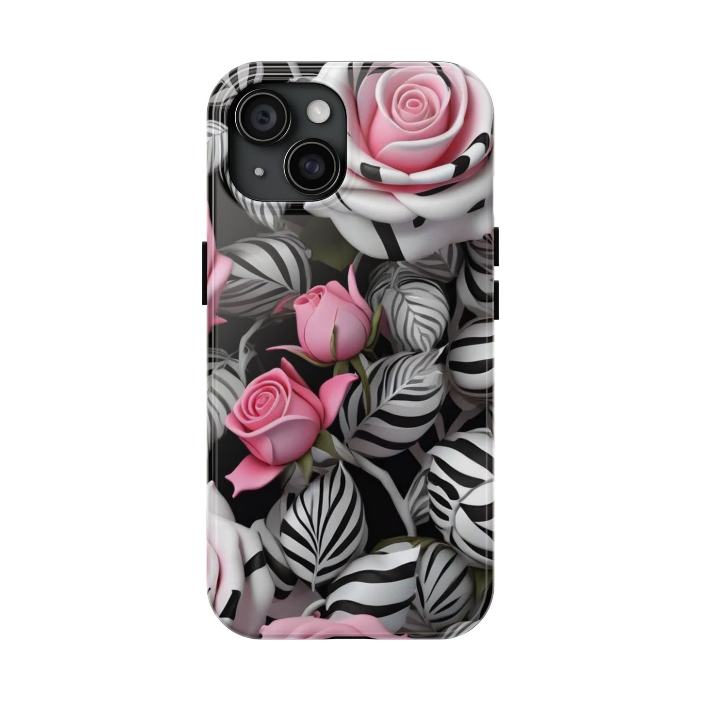 Zebra rose iPhone case Models 11-16