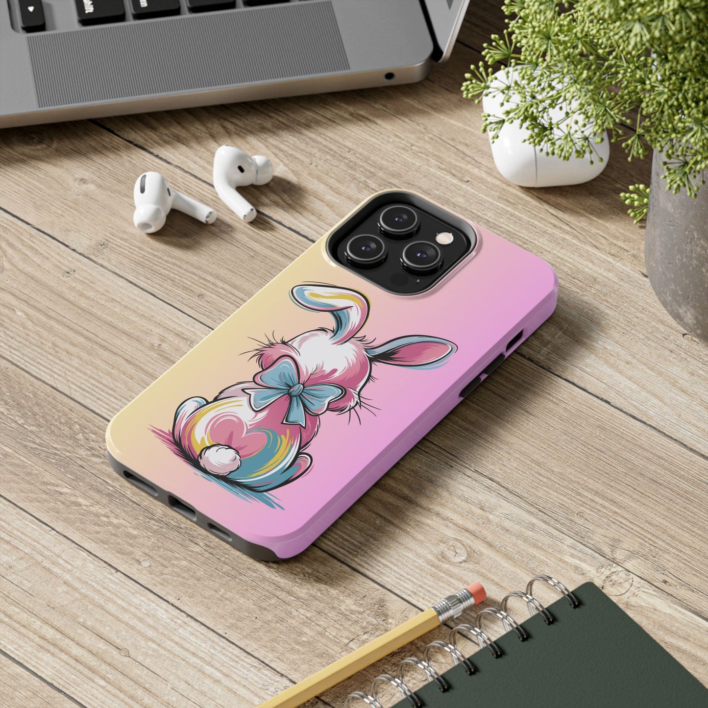 Pastel cotton tail Spring Phone Case iPhone compatible
