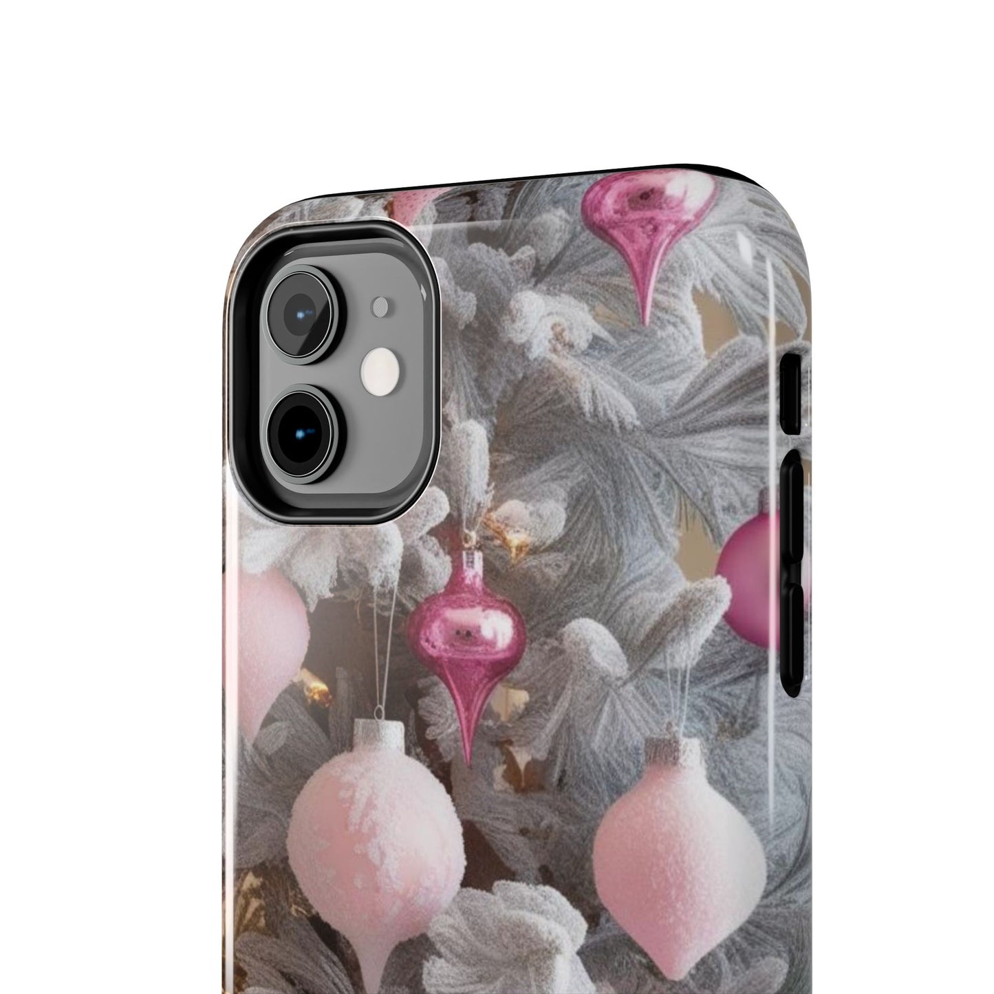 Pink Christmas iPhone 16 Case, Christmas iPhone Cover, Festive Holiday Accessory, Cute Xmas Phone Protector, Winter Santa Tech