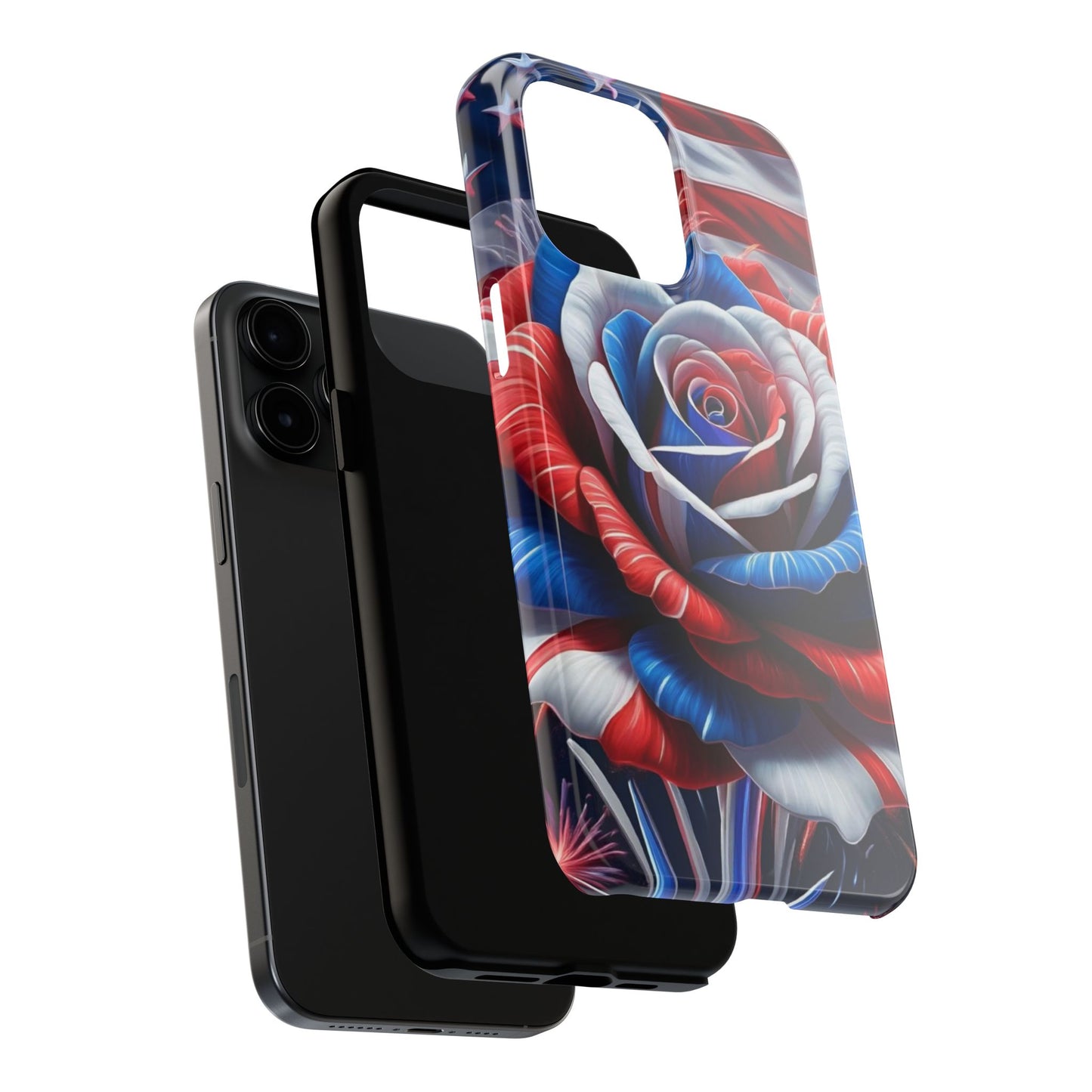 Freedom Rose patriotic Phone Case iPhone compatible models 11-16