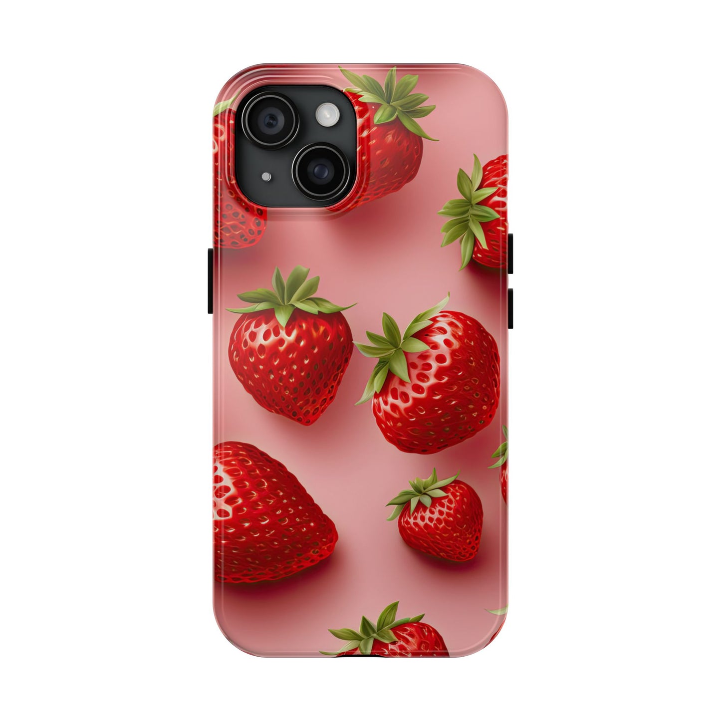 Strawberry dream summer aesthetics iPhone case. Compatible with iPhone models 11-16 Custom phone case for smartphones. design for Girls, Woman