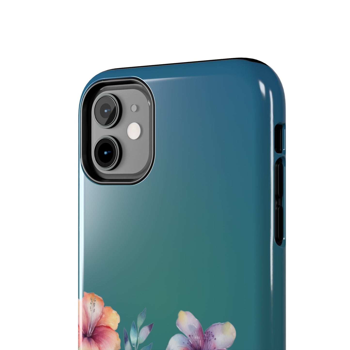 Colorful watercolor sea turtle iPhone case