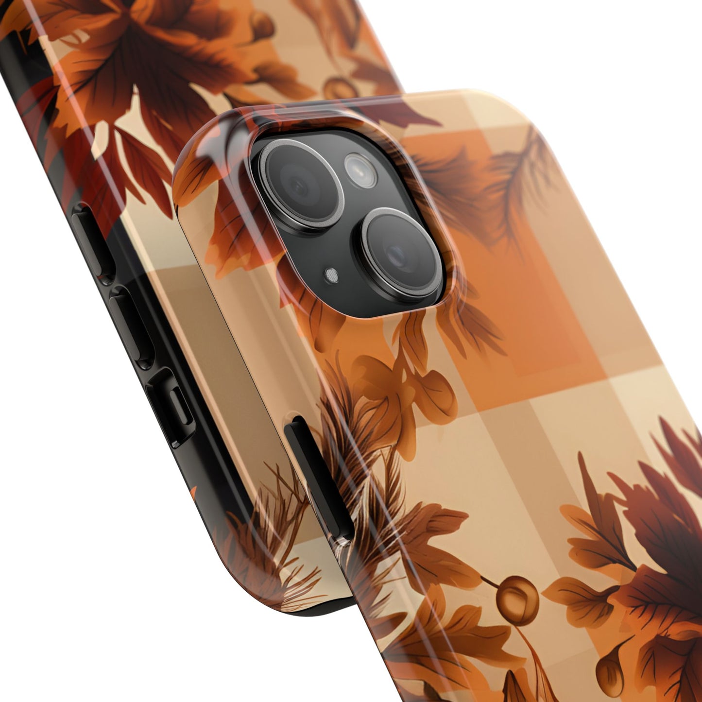 Fall pattern iPhone 16 Case, Fall iPhone Cover, Festive Holiday Accessory, Cute fall Phone Protector, seasonal Tech