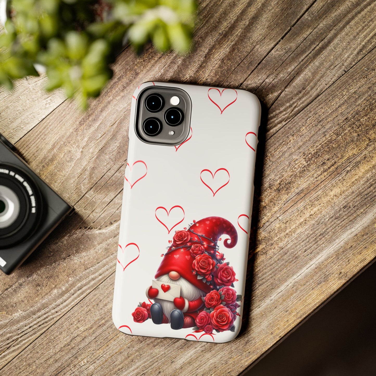 Love letter Gnome-Valentines day iPhone case- Romantic & stylish design