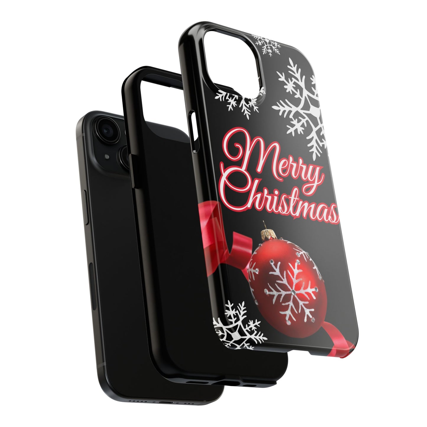Merry Christmas iPhone case. Compatible with iPhone models 11-16 including all mini, plus, pro & pro max. Custom phone case for smartphones. design for Girls, Woman