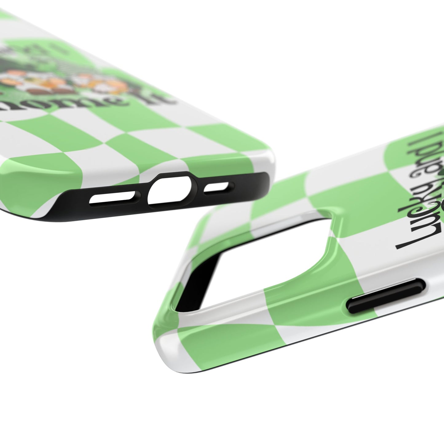 St. patty's Phone Case- Lucky and I Gnome it- iPhone compatible