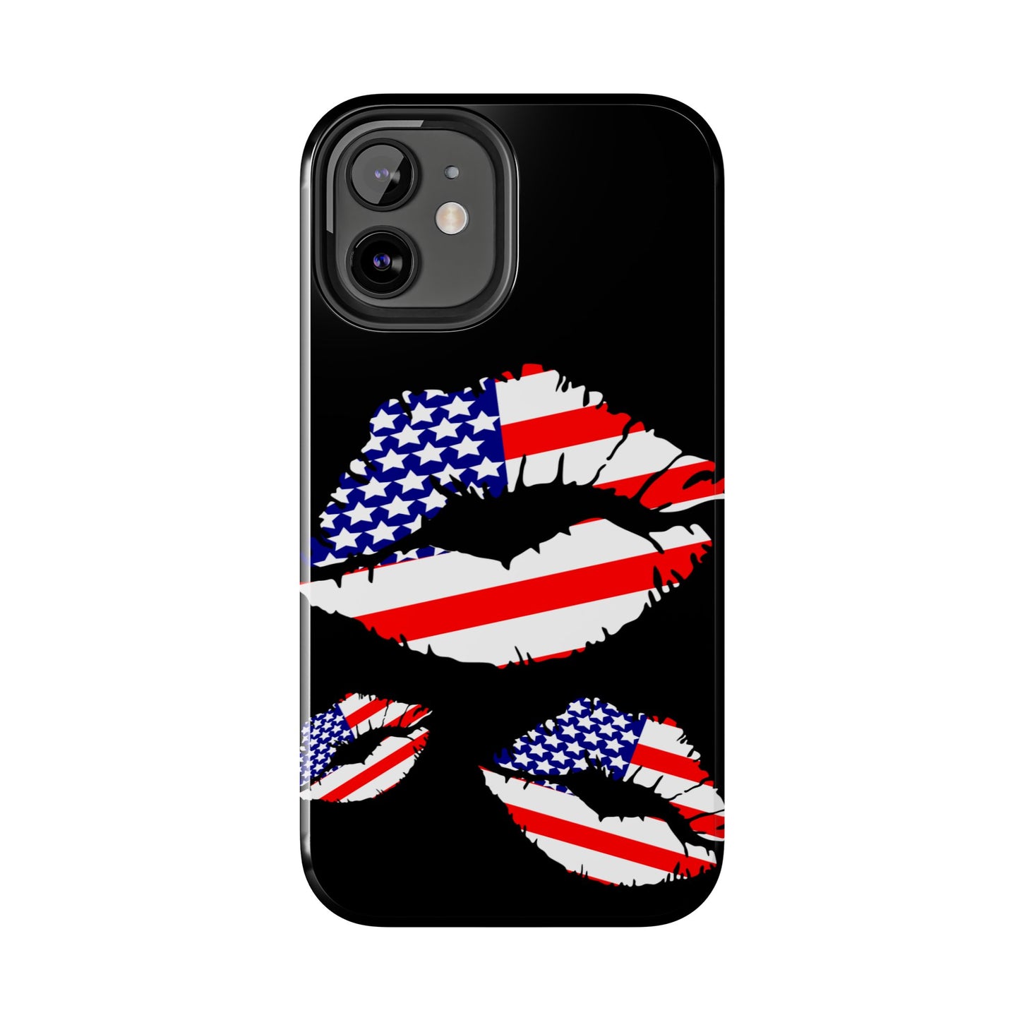 American lips custom phone case-iPhone compatible models 11-16