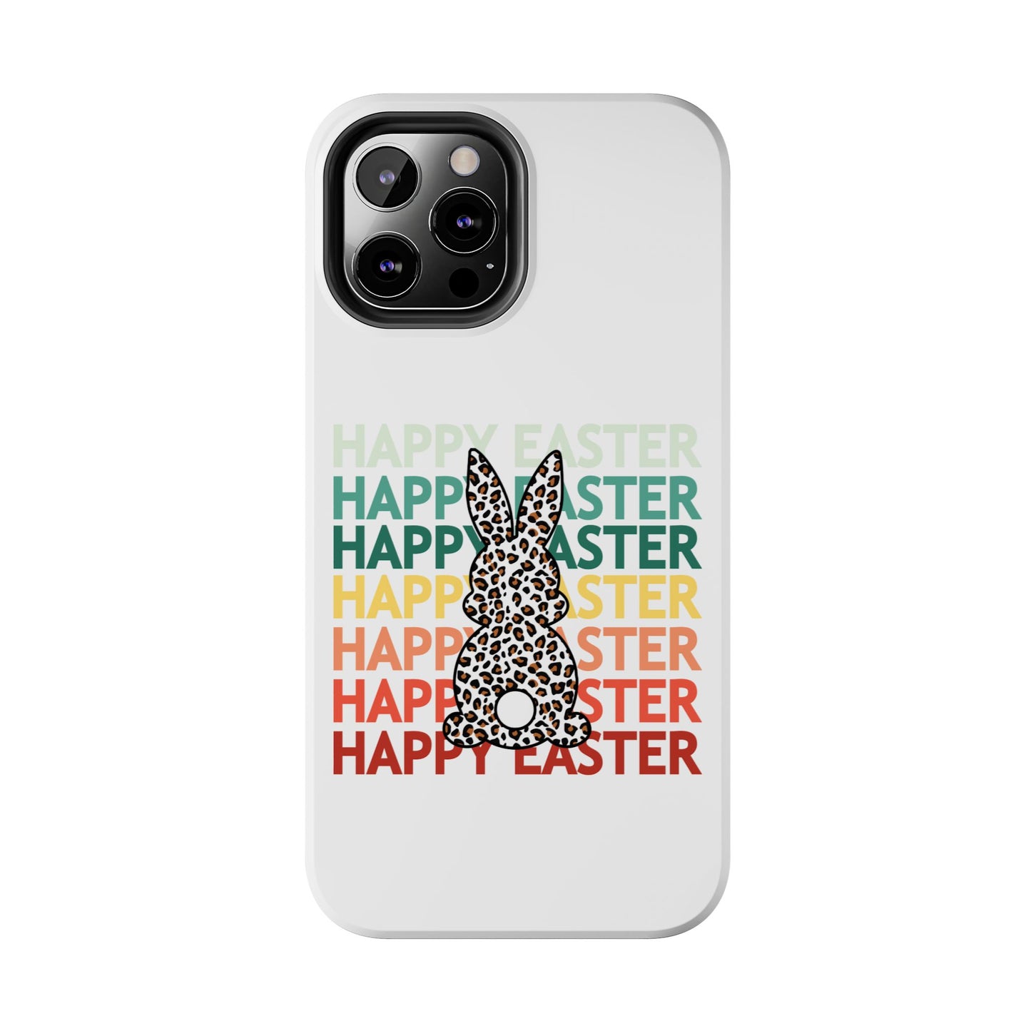 Happy Easter leopard print Spring Phone Case iPhone compatible
