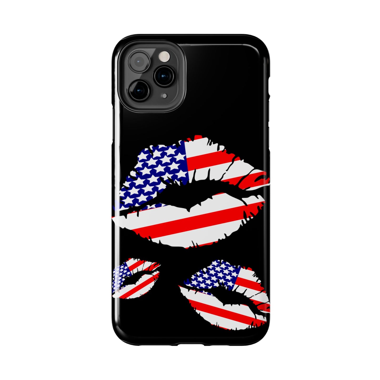 American lips custom phone case-iPhone compatible models 11-16