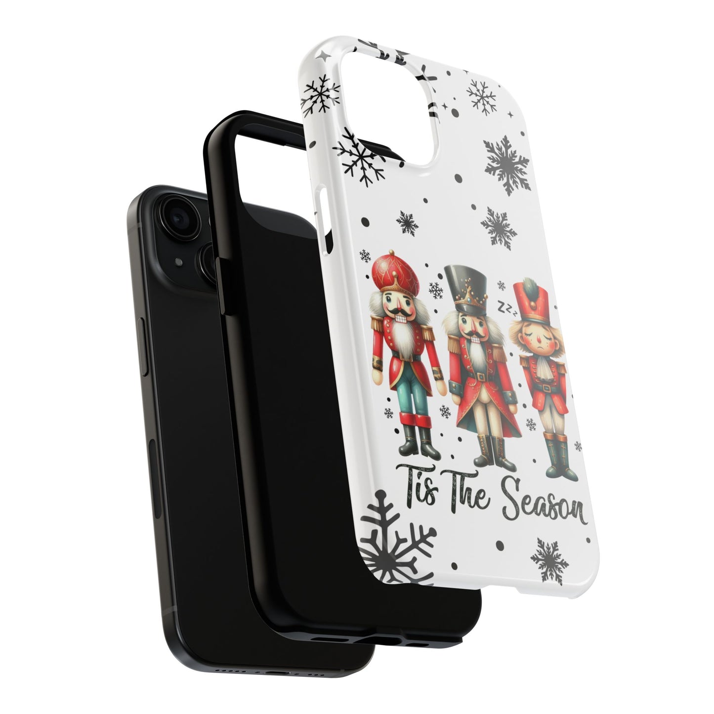 Nutcracker iPhone 16 Case, Christmas iPhone Cover, Festive Holiday Accessory, Cute Xmas Phone Protector, Winter Santa Tech