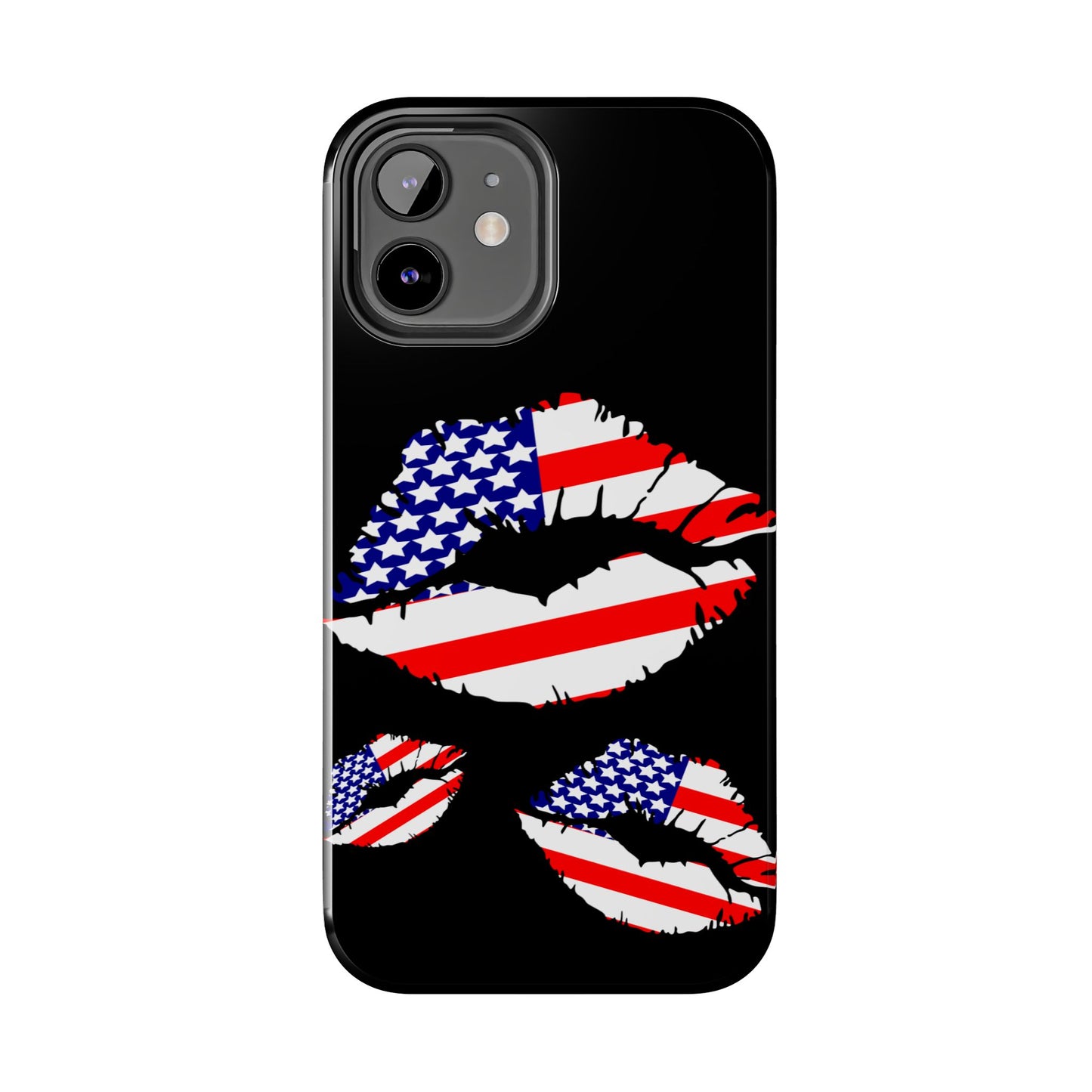 American lips custom phone case-iPhone compatible models 11-16