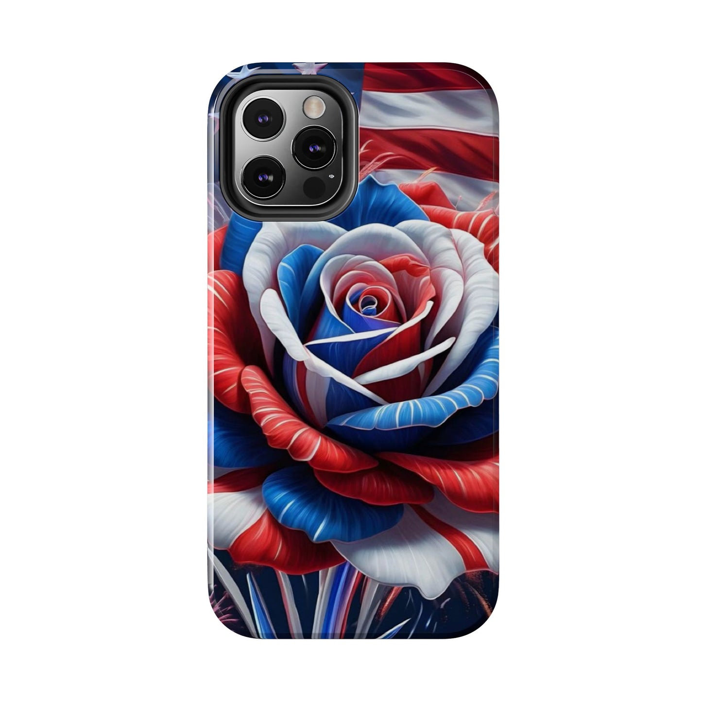 Freedom Rose patriotic Phone Case iPhone compatible models 11-16