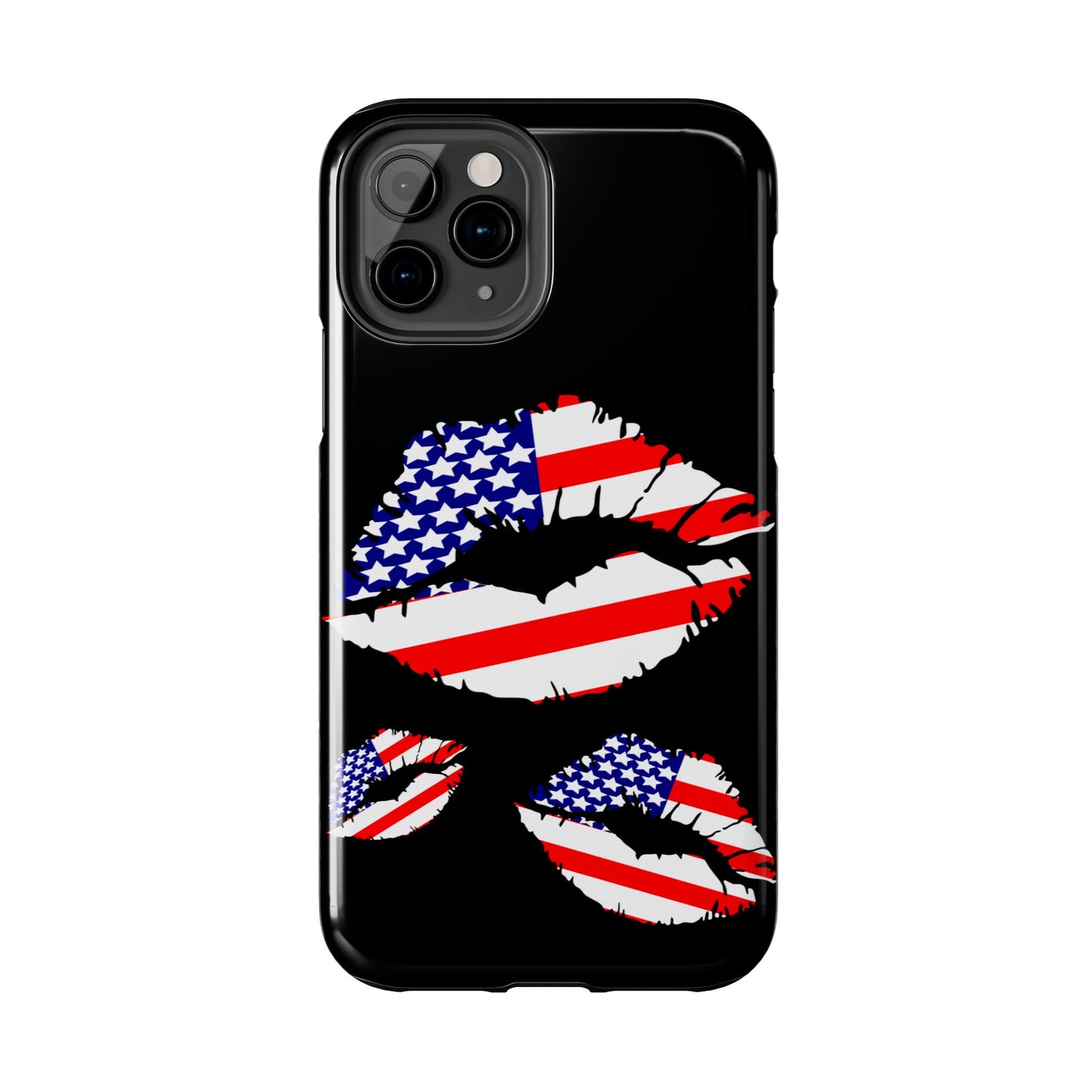 American lips custom phone case-iPhone compatible models 11-16