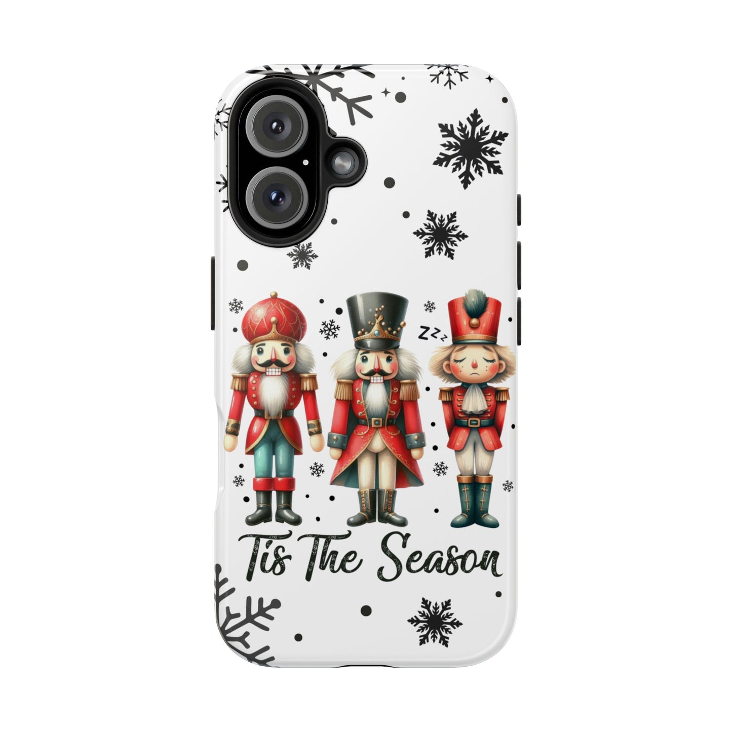 Nutcracker iPhone 16 Case, Christmas iPhone Cover, Festive Holiday Accessory, Cute Xmas Phone Protector, Winter Santa Tech