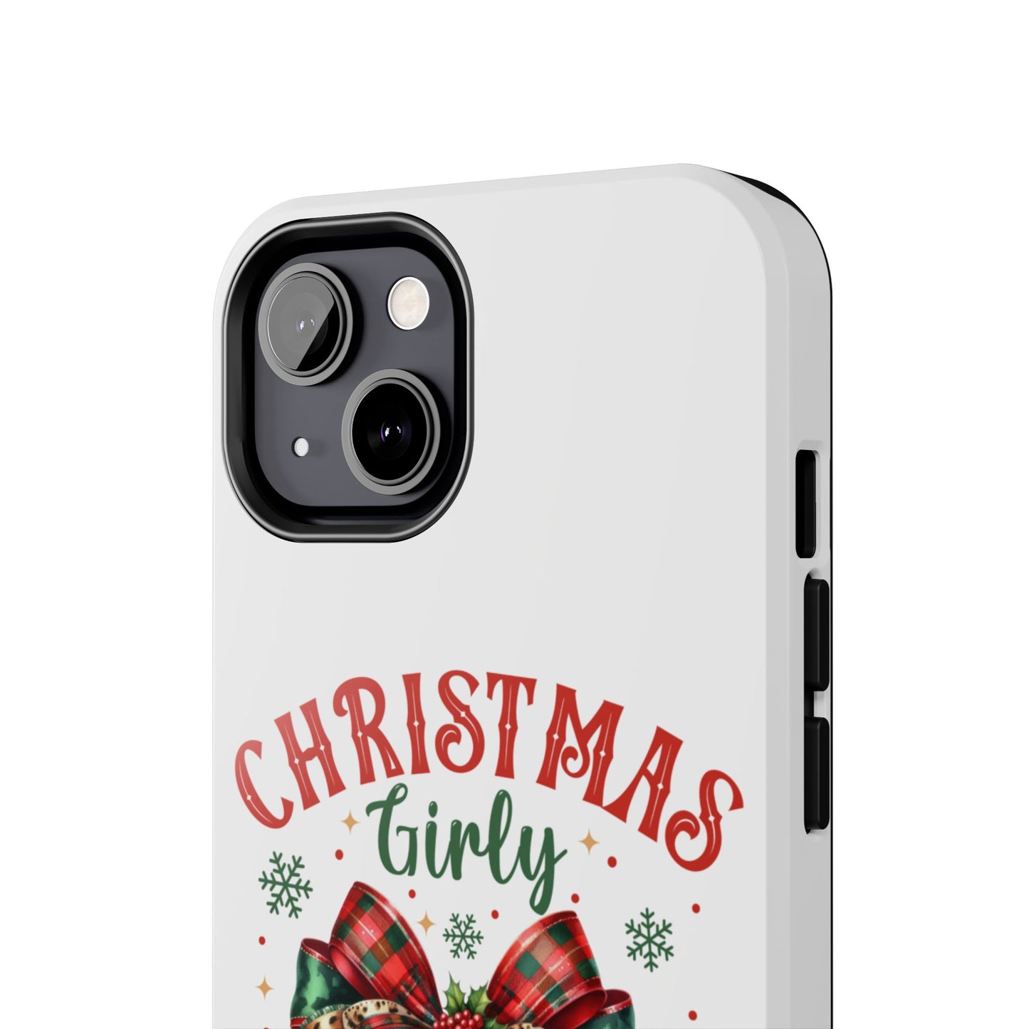 Christmas girly iPhone 16 Case, Christmas iPhone Cover, Festive Holiday Accessory, Cute Xmas Phone Protector, Winter Santa Tech
