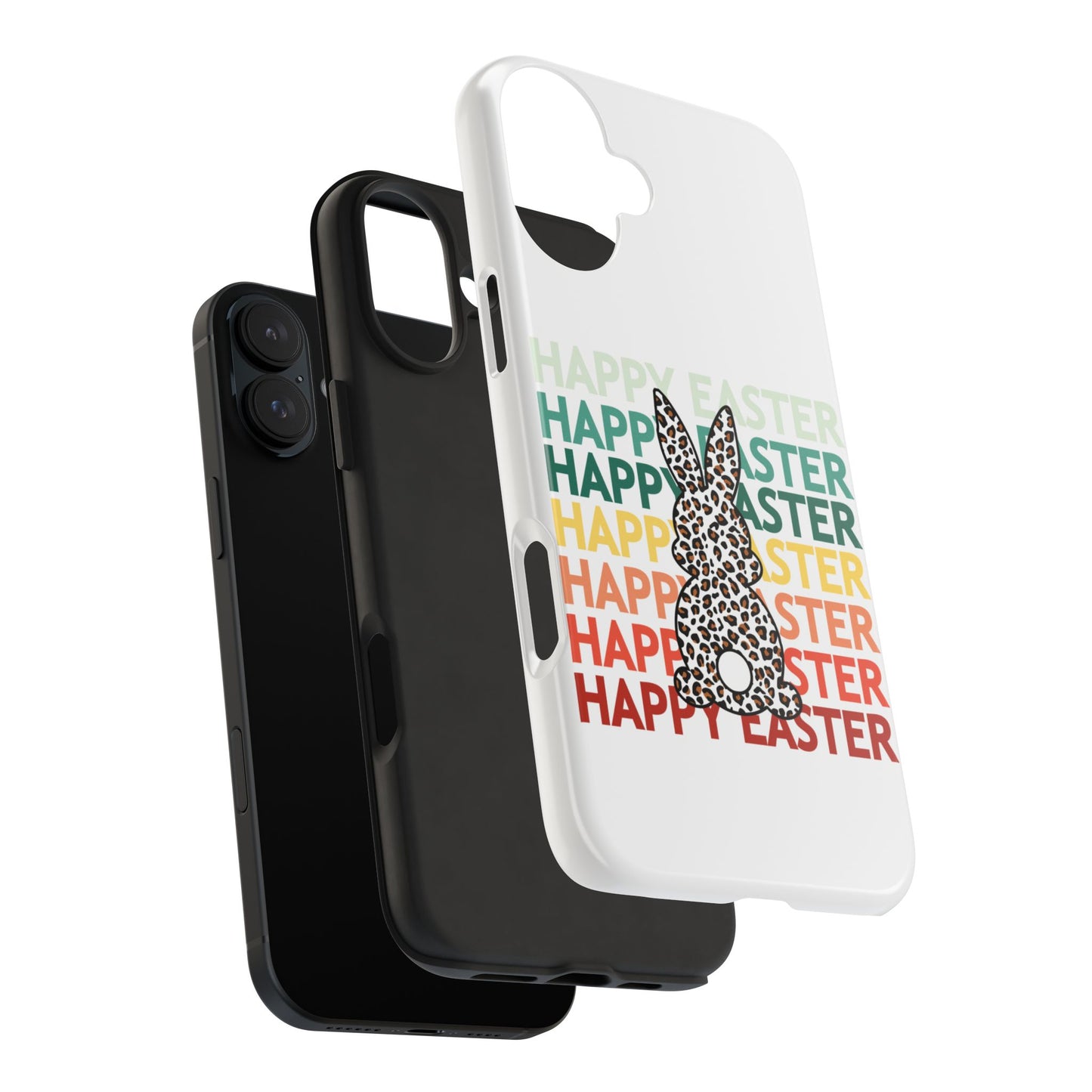 Happy Easter leopard print Spring Phone Case iPhone compatible
