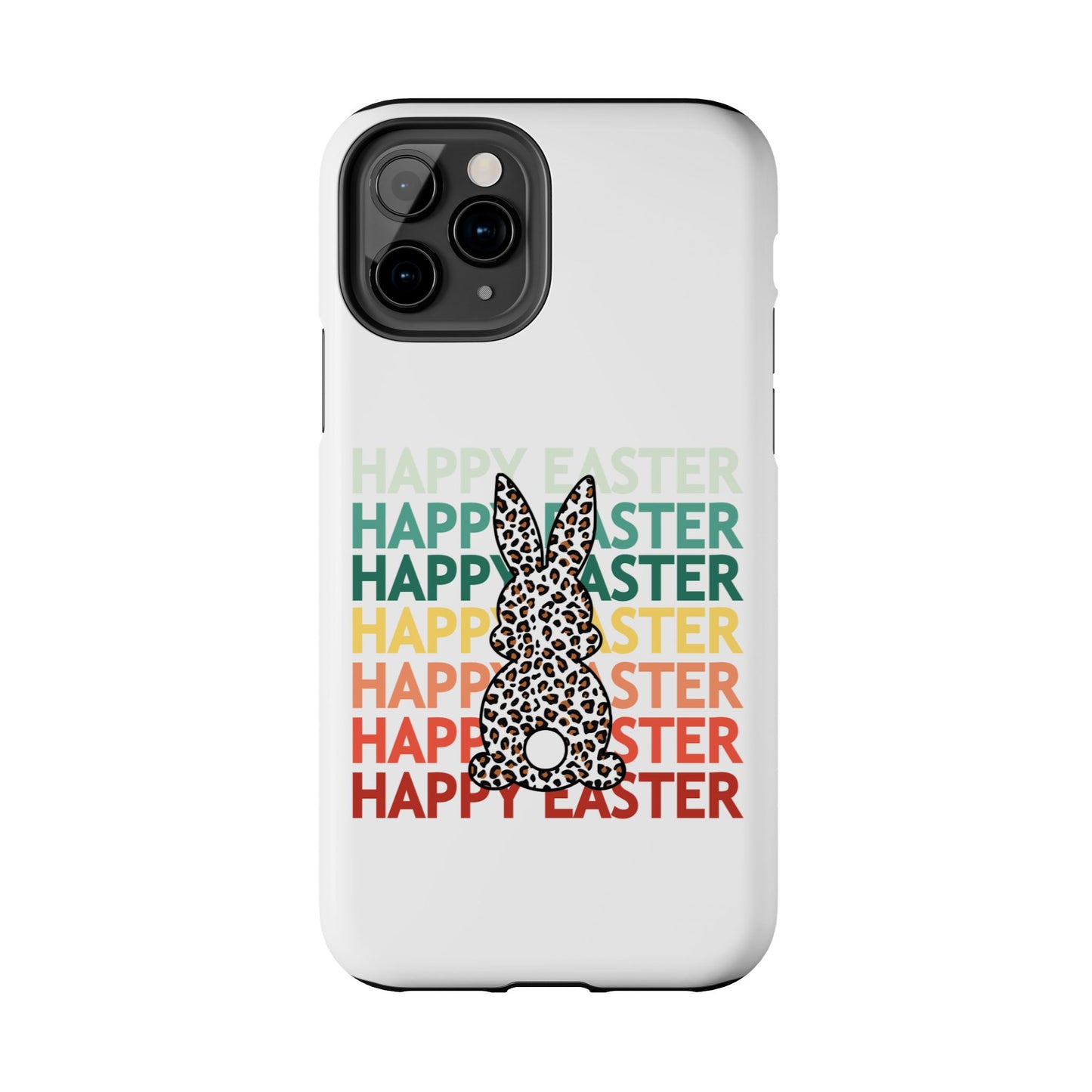 Happy Easter leopard print Spring Phone Case iPhone compatible