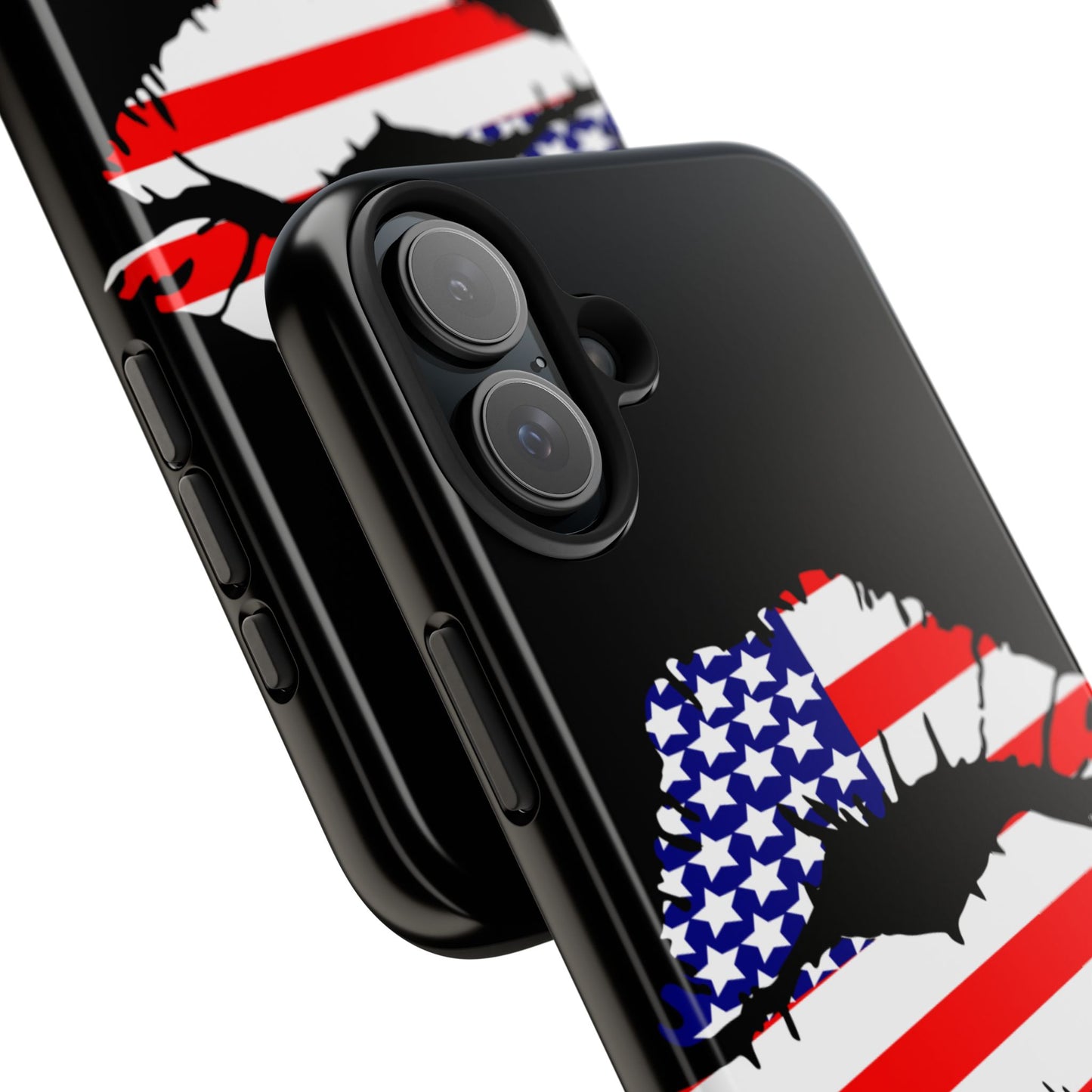American lips custom phone case-iPhone compatible models 11-16