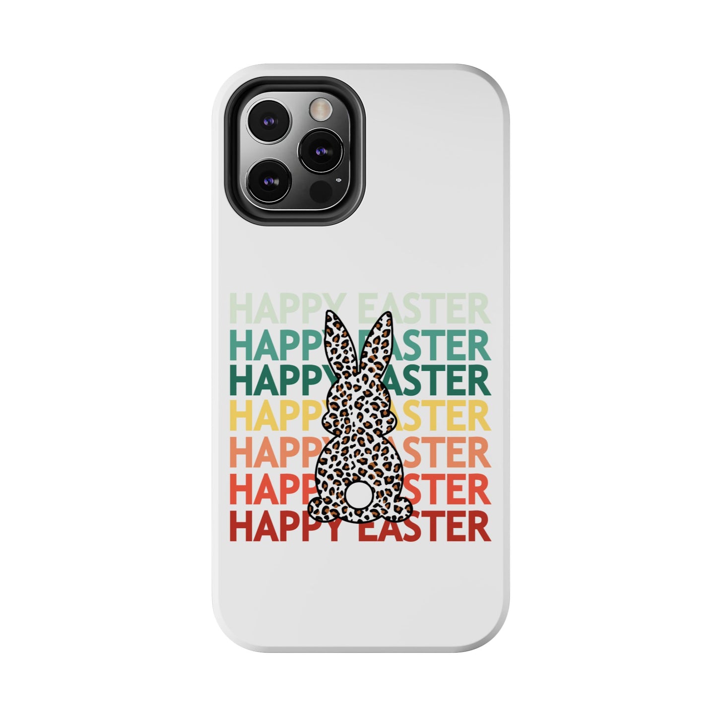 Happy Easter leopard print Spring Phone Case iPhone compatible
