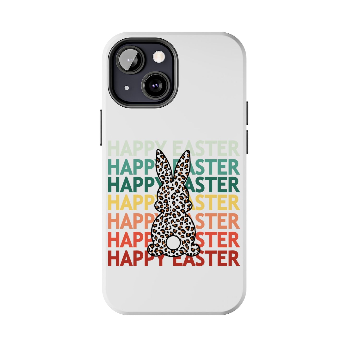 Happy Easter leopard print Spring Phone Case iPhone compatible