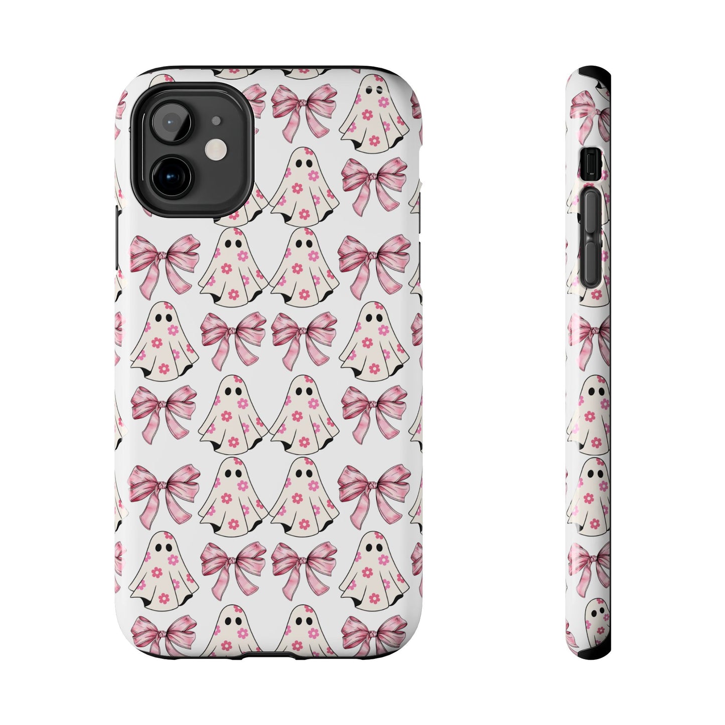 Ghostly Pink Halloween themed iPhone case Models 11-15