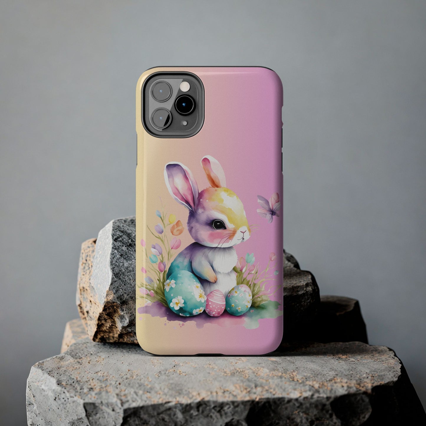 Pastel Spring Easter bunny Phone Case iPhone compatible